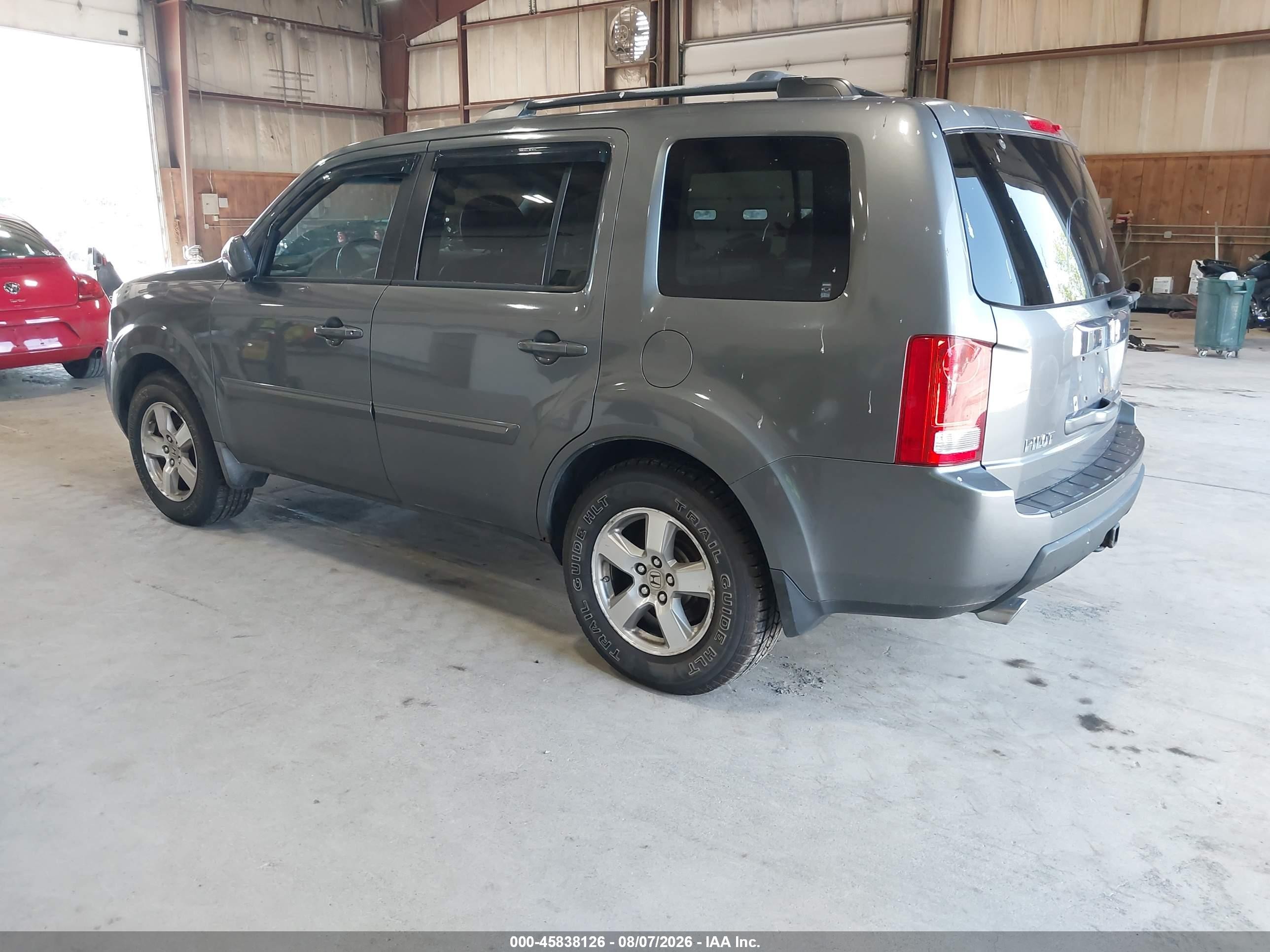 2009 Honda Pilot Ex-l Серый vin: 5FNYF48639B025619