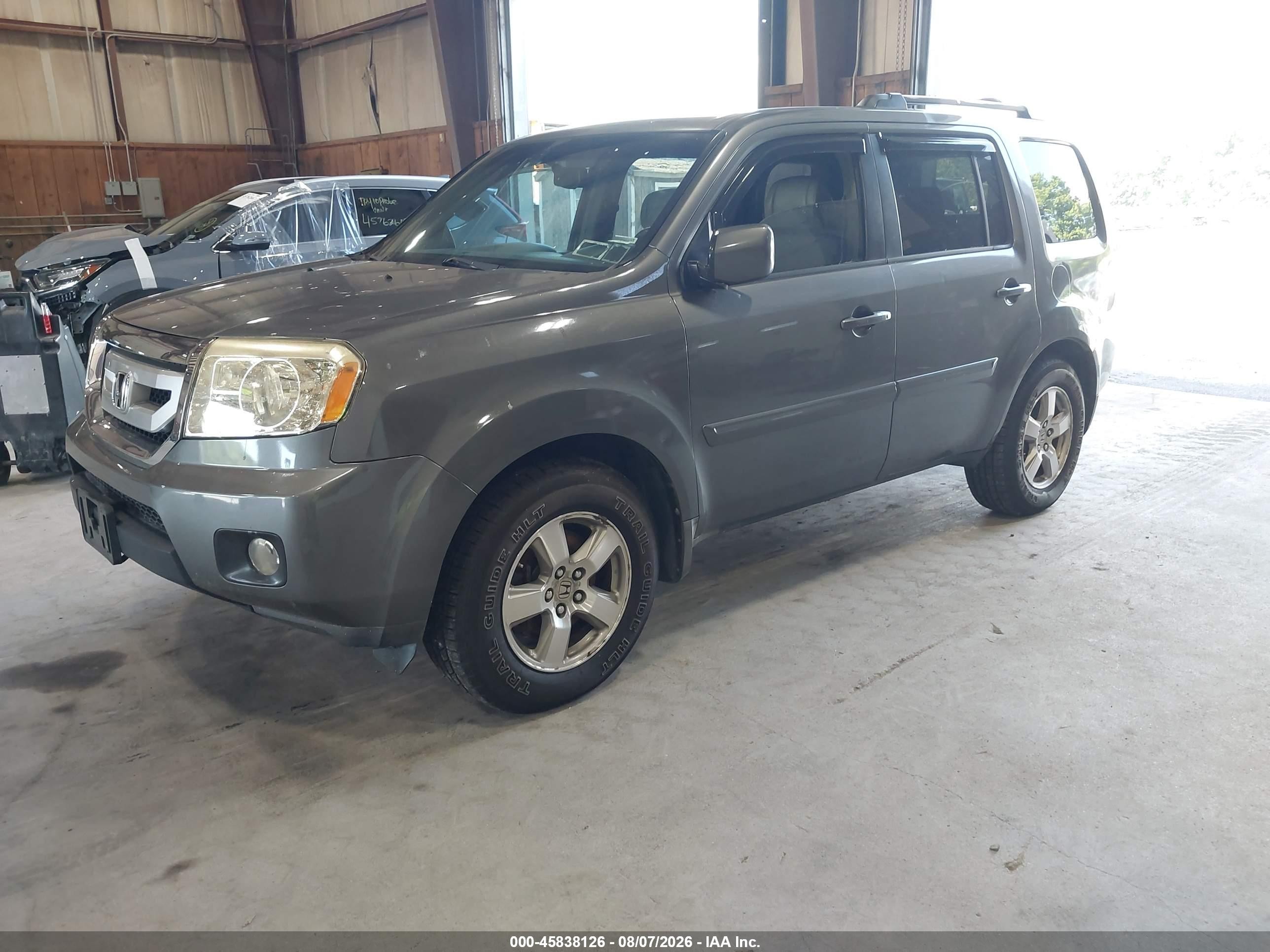 2009 Honda Pilot Ex-l Серый vin: 5FNYF48639B025619