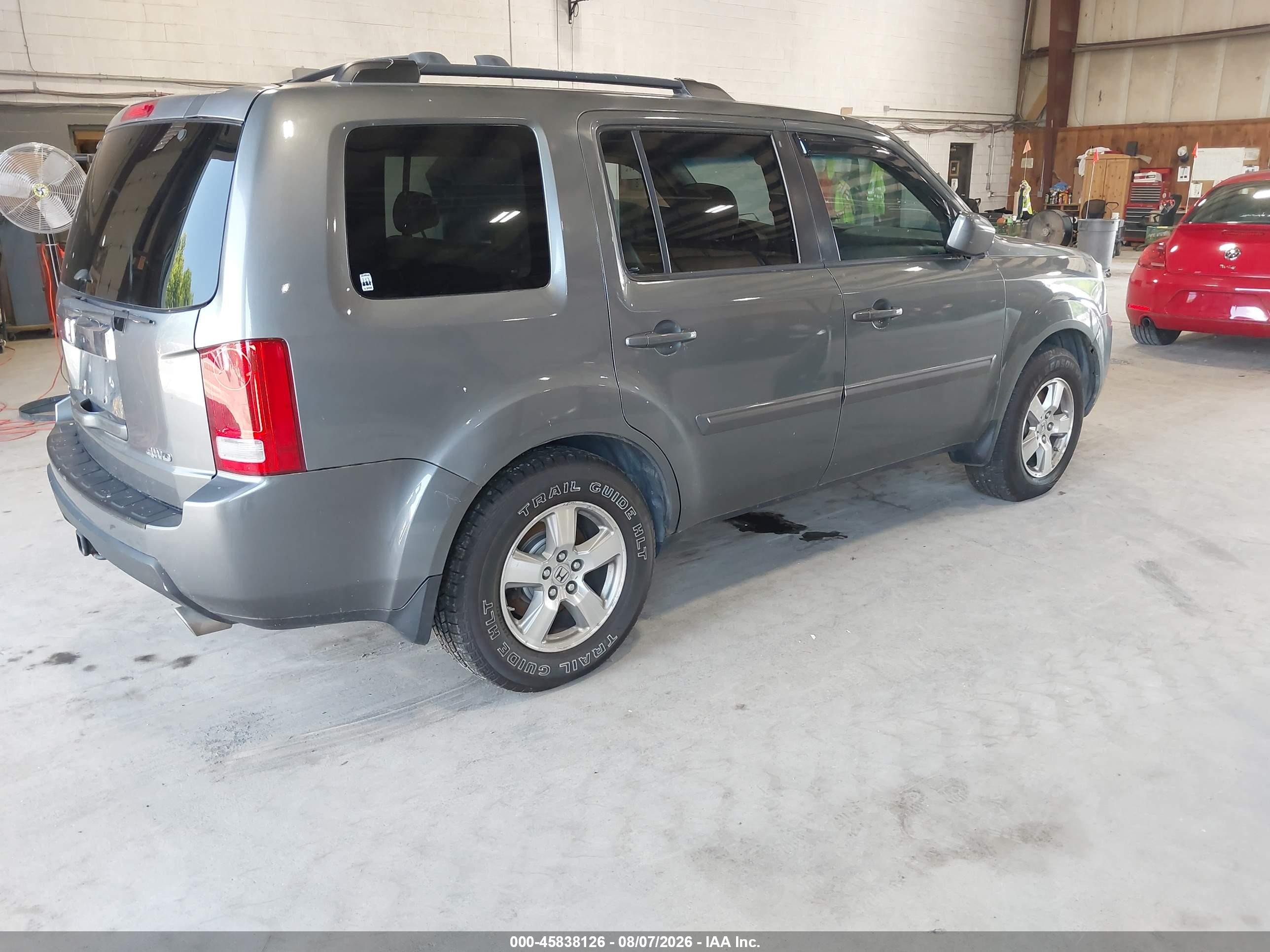 2009 Honda Pilot Ex-l Серый vin: 5FNYF48639B025619