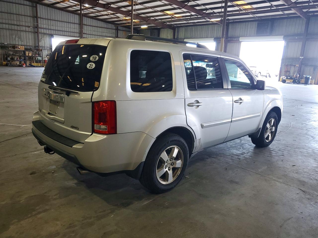 2009 Honda Pilot Exl Silver vin: 5FNYF48639B038466