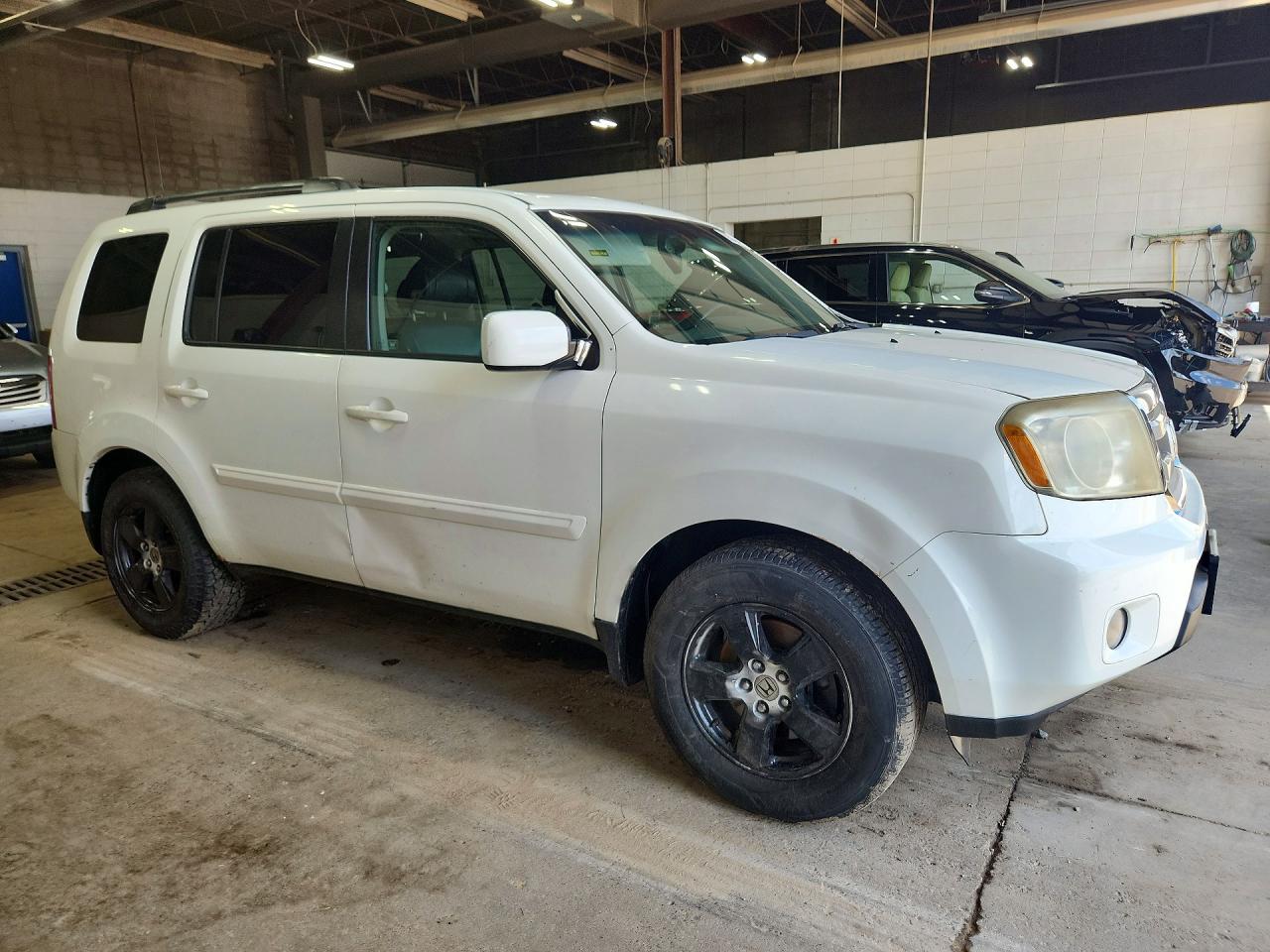 2009 Honda Pilot Exl White vin: 5FNYF48639B039357