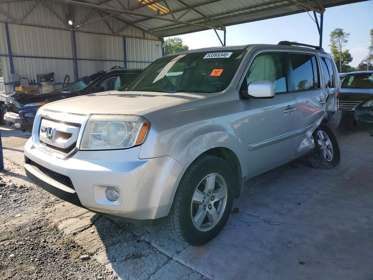 2009 Honda Pilot Exl Silver vin: 5FNYF48649B029842