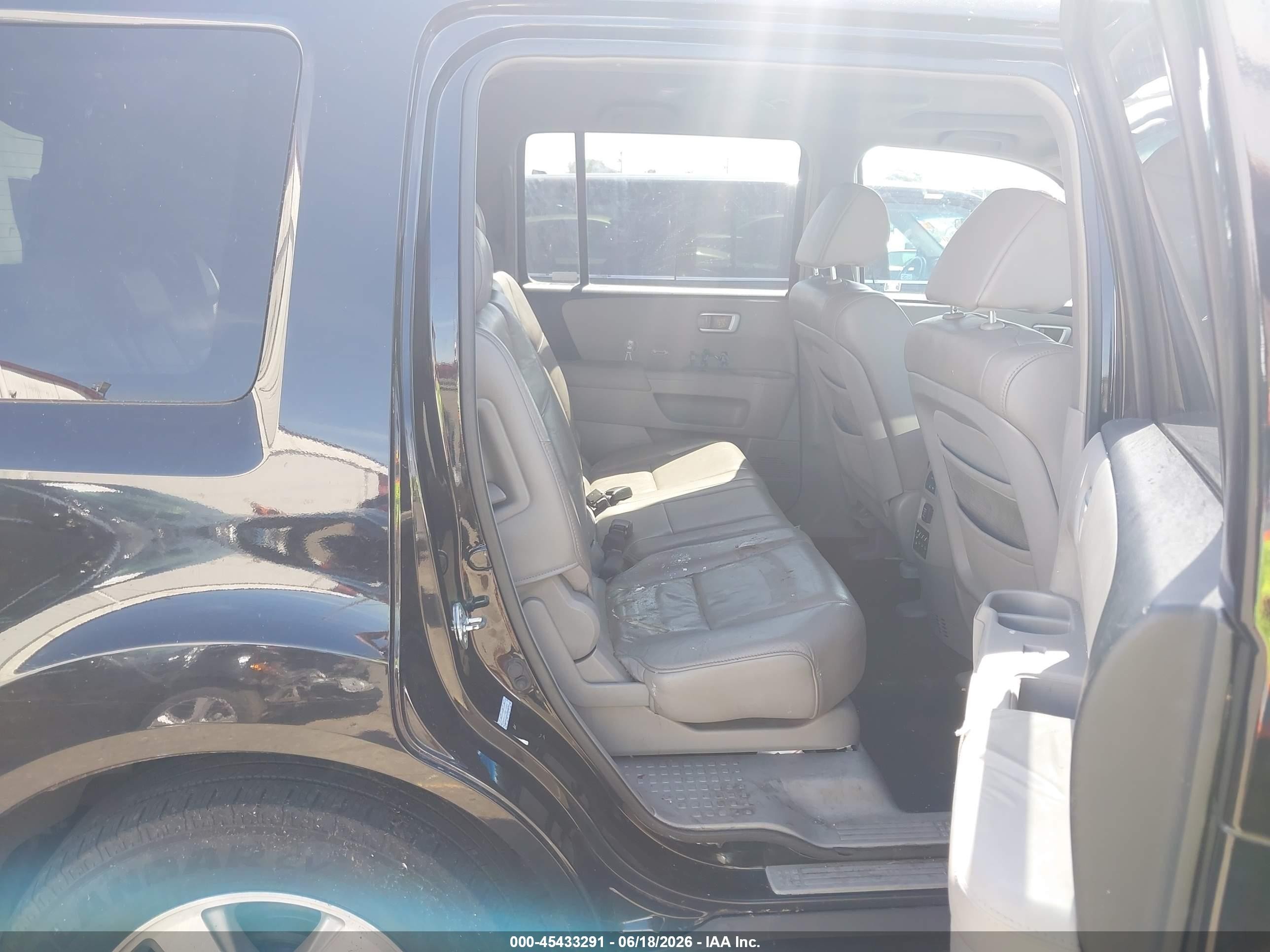2009 Honda Pilot Ex-l Black vin: 5FNYF48659B028795