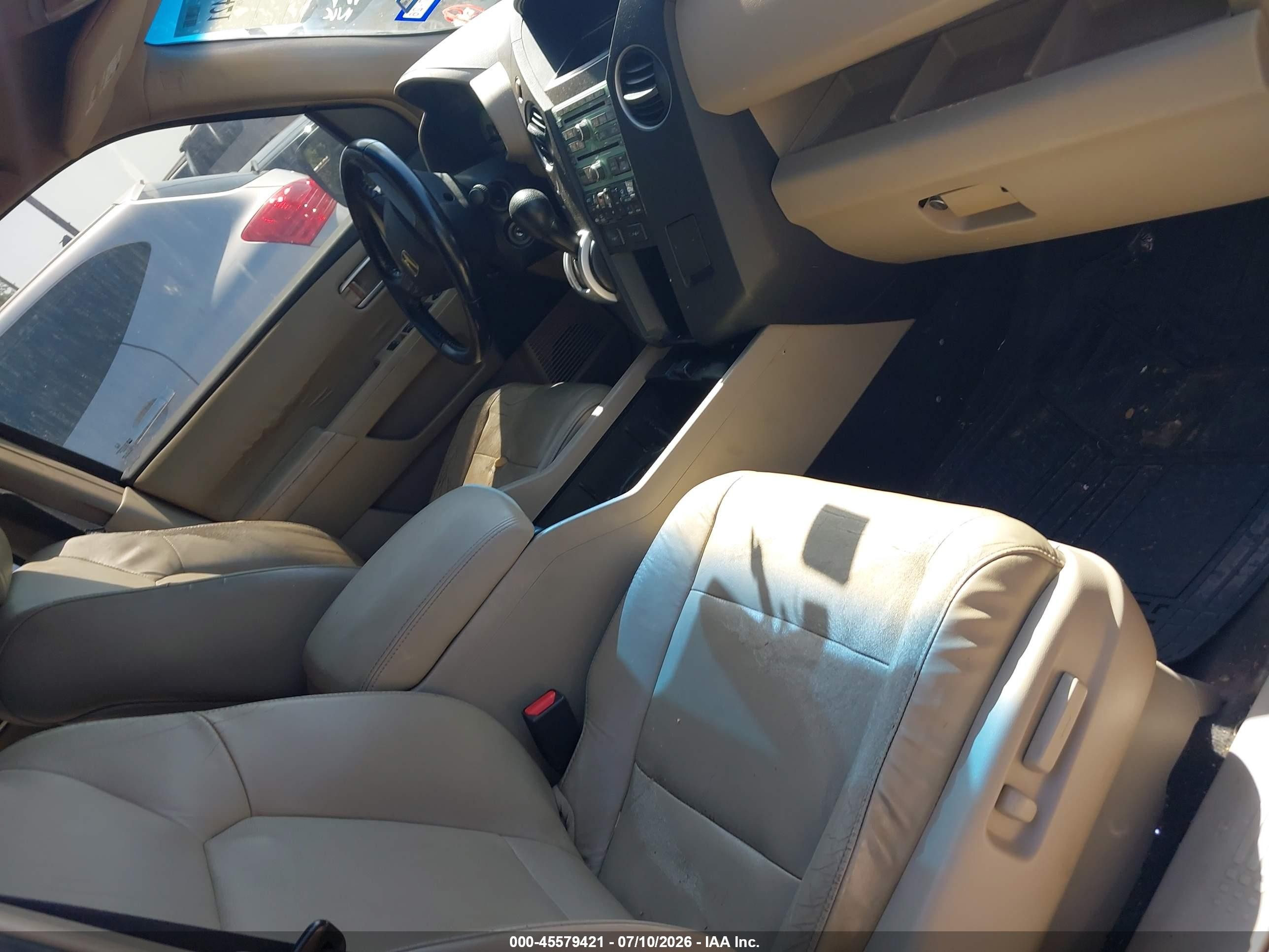2009 Honda Pilot Ex-l Maroon vin: 5FNYF48659B035648