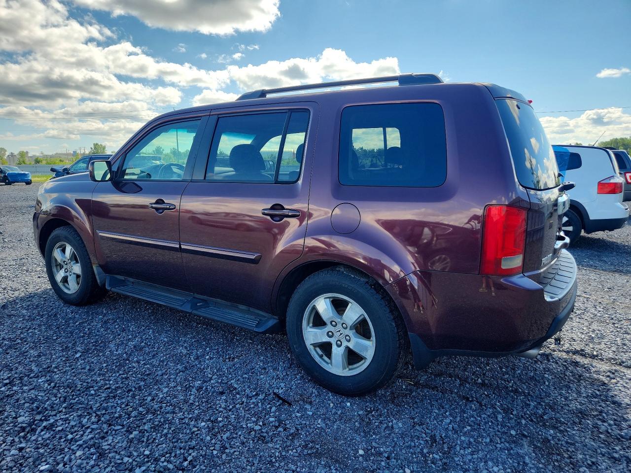 2009 Honda Pilot Exl Burgundy vin: 5FNYF48669B016512
