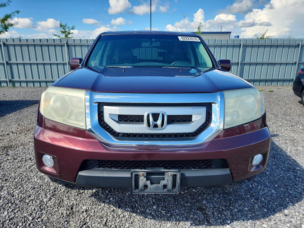 2009 Honda Pilot Exl Burgundy vin: 5FNYF48669B016512