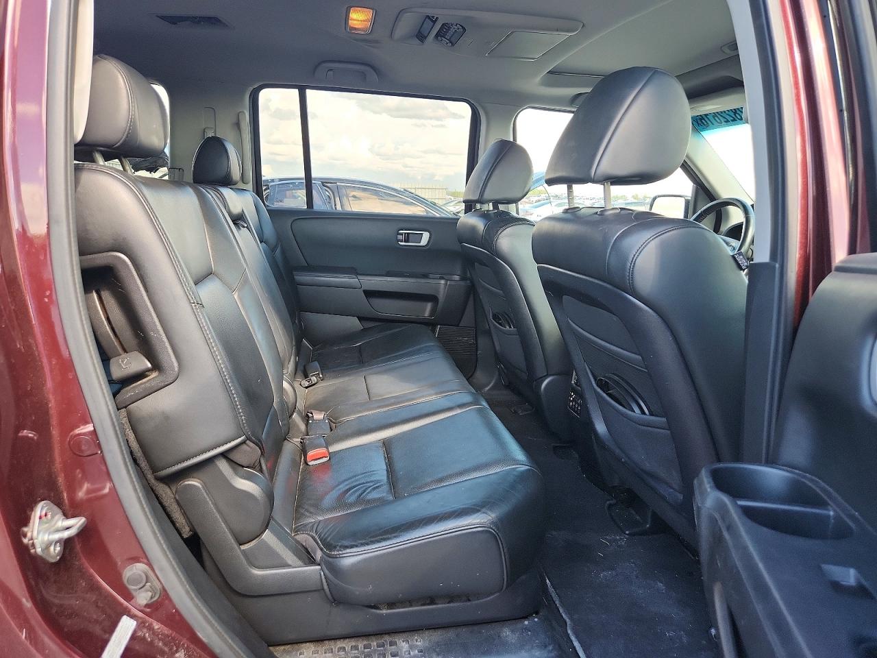 2009 Honda Pilot Exl Burgundy vin: 5FNYF48669B016512