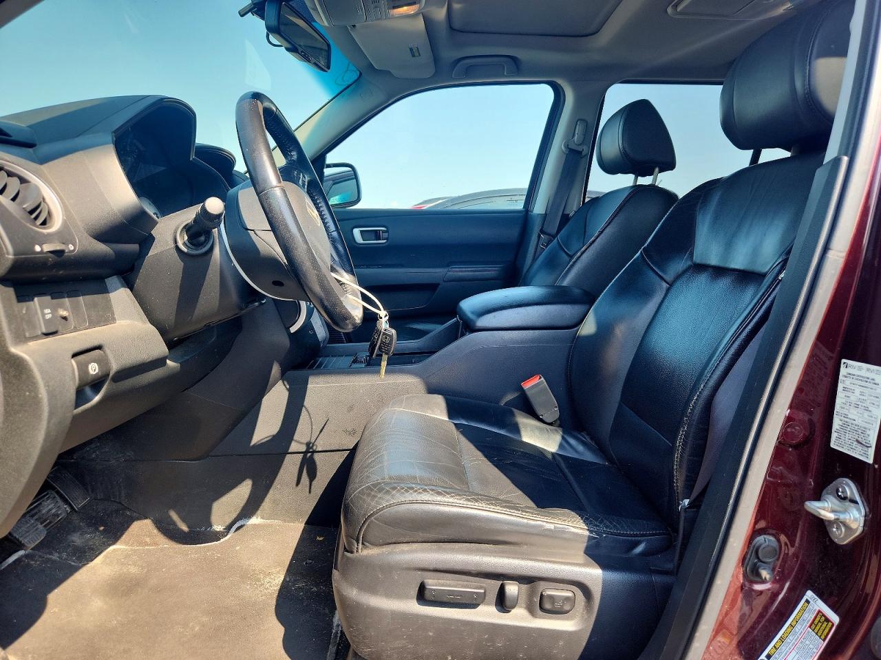2009 Honda Pilot Exl Burgundy vin: 5FNYF48669B016512