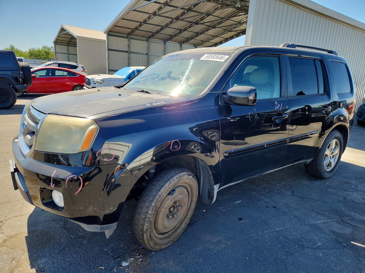 2009 Honda Pilot Exl Черный vin: 5FNYF48669B019507