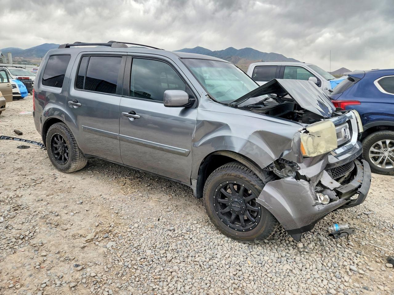 2009 Honda Pilot Exl Gray vin: 5FNYF48669B044732