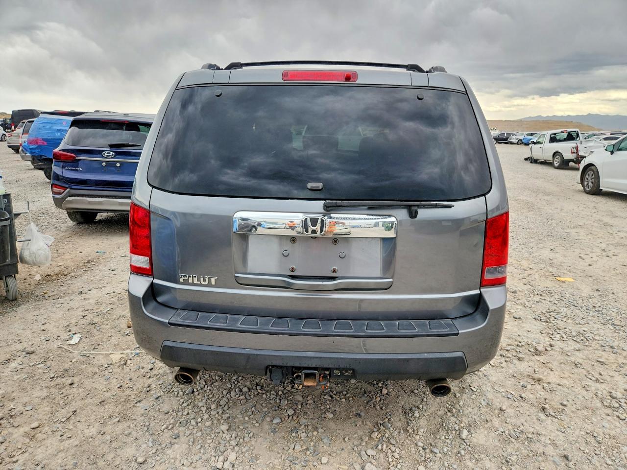 2009 Honda Pilot Exl Gray vin: 5FNYF48669B044732