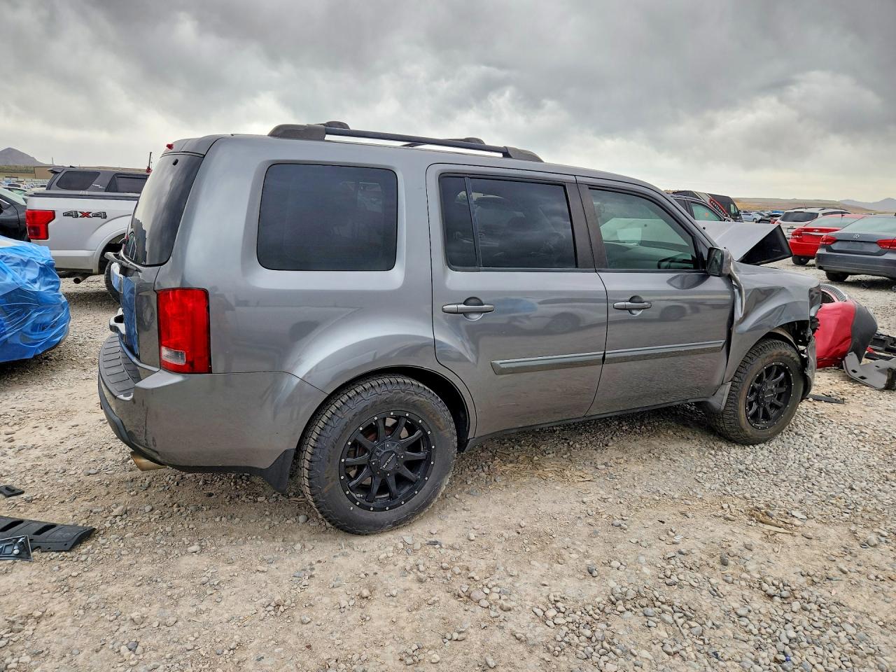 2009 Honda Pilot Exl Gray vin: 5FNYF48669B044732