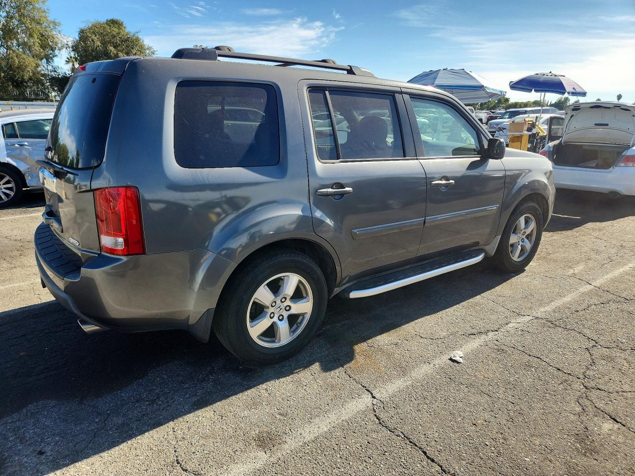 2009 Honda Pilot Exl Gray vin: 5FNYF48679B006023