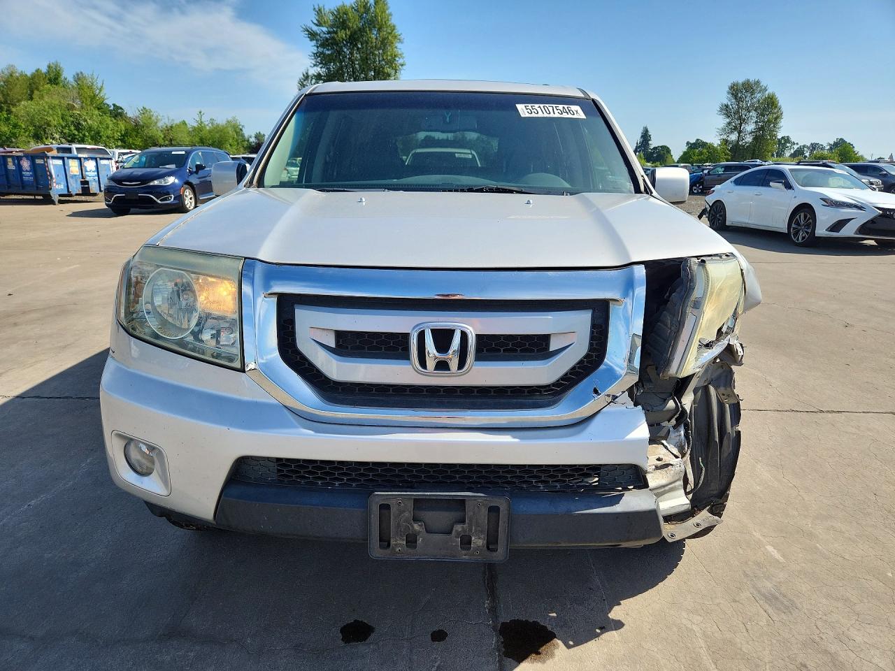 2009 Honda Pilot Exl Silver vin: 5FNYF48679B012954
