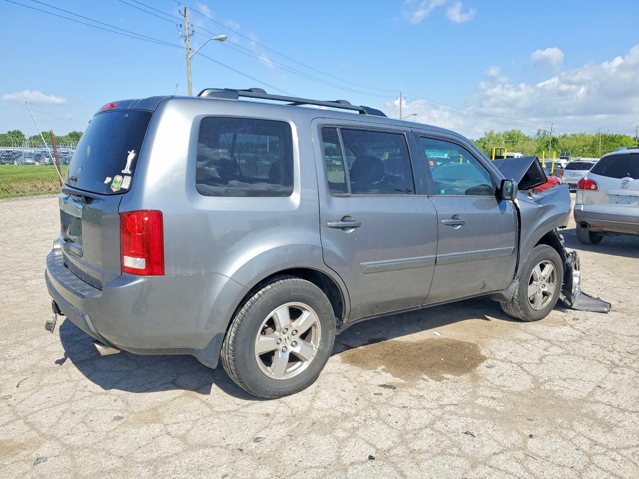 2009 Honda Pilot Exl Gray vin: 5FNYF48679B013764