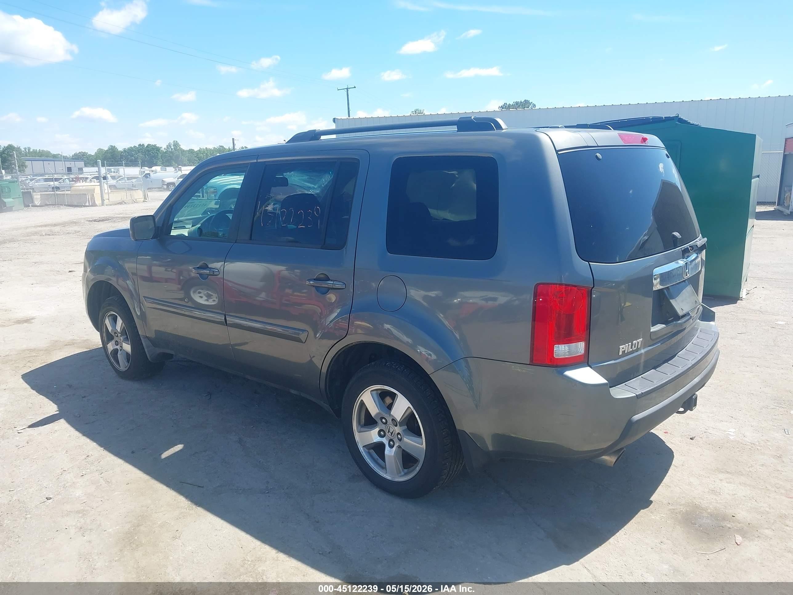 2009 Honda Pilot Ex-l Gray vin: 5FNYF48699B021218