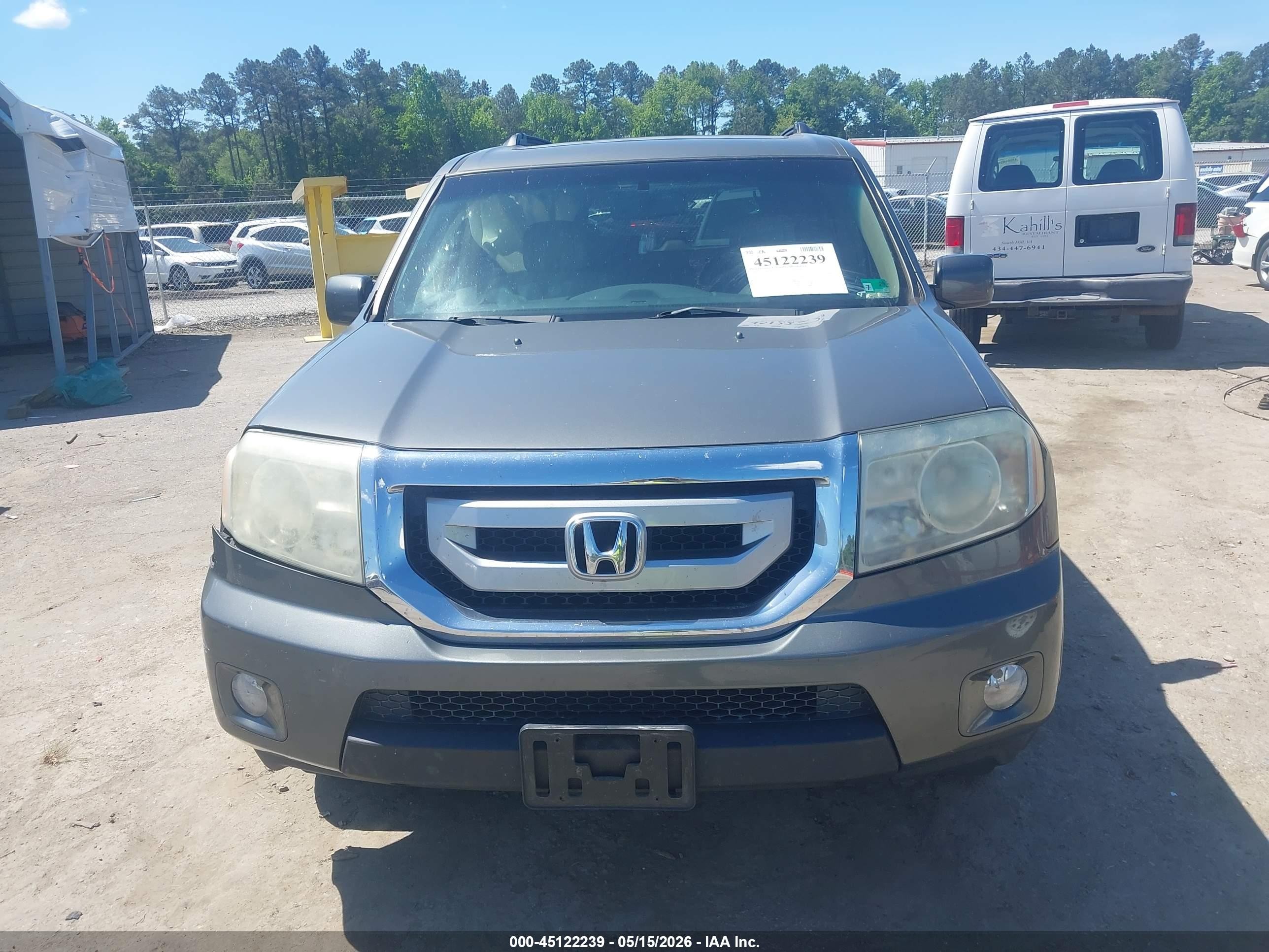 2009 Honda Pilot Ex-l Gray vin: 5FNYF48699B021218
