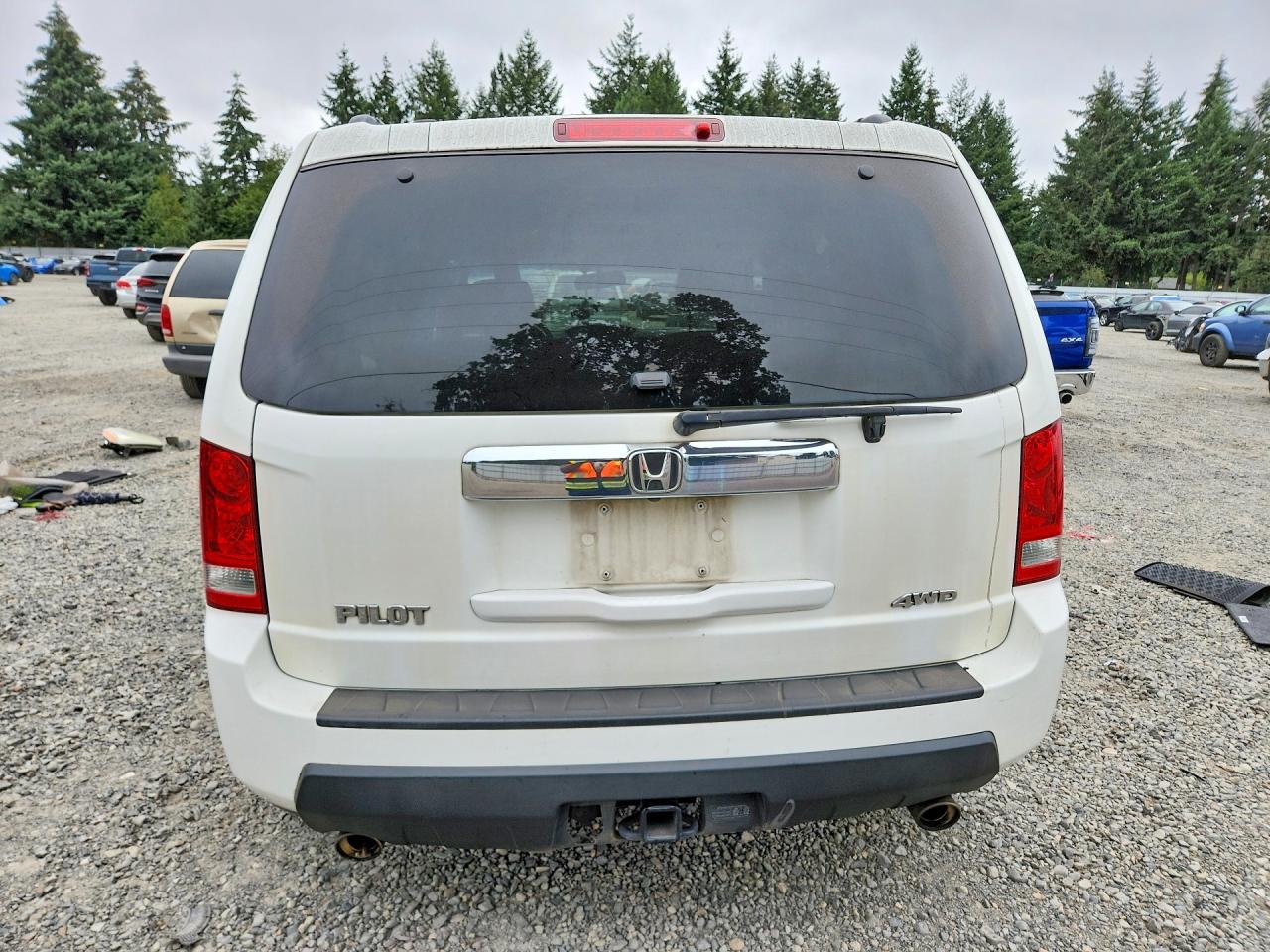 2009 Honda Pilot Exl Белый vin: 5FNYF48699B052419