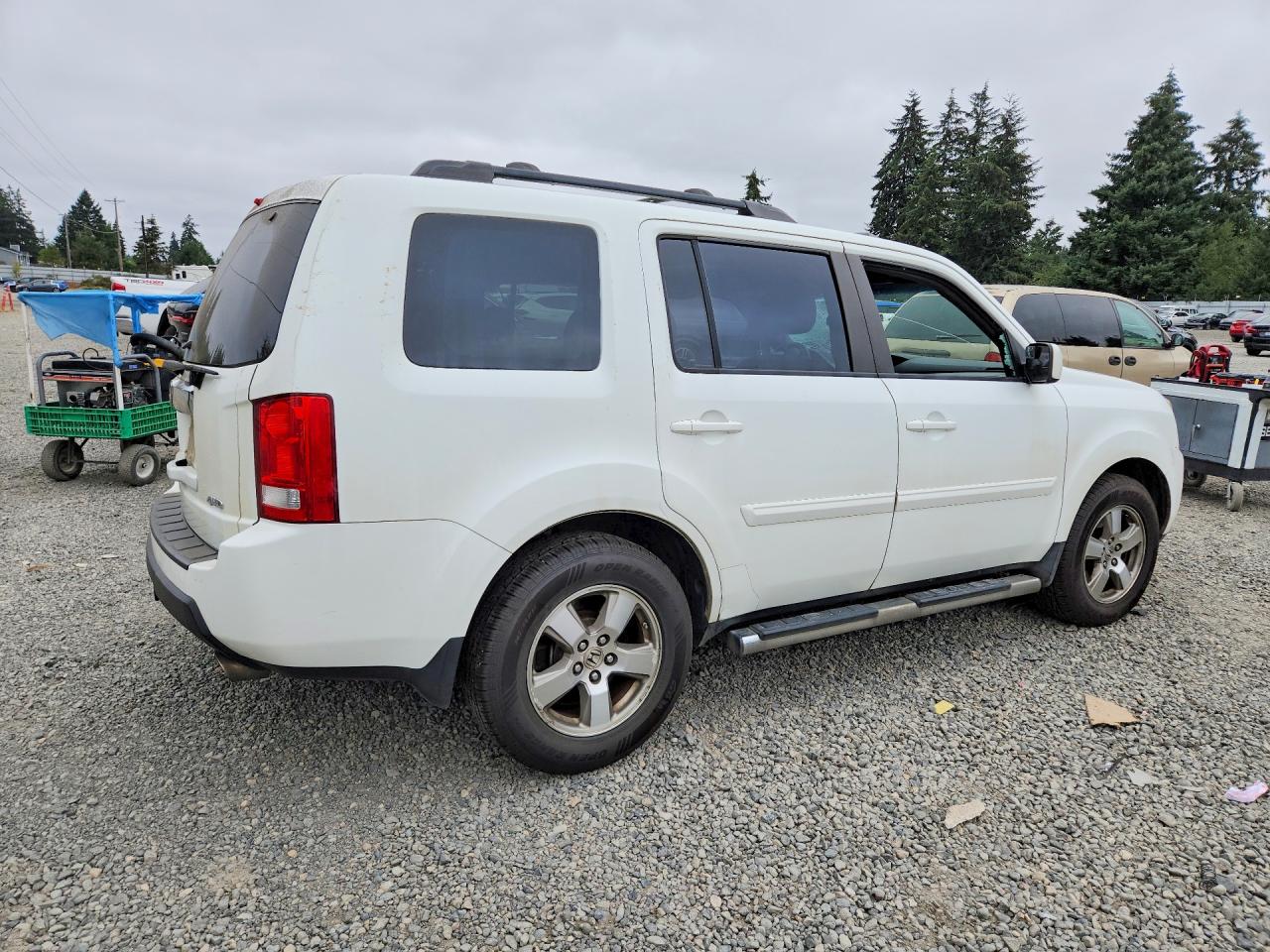 2009 Honda Pilot Exl Белый vin: 5FNYF48699B052419