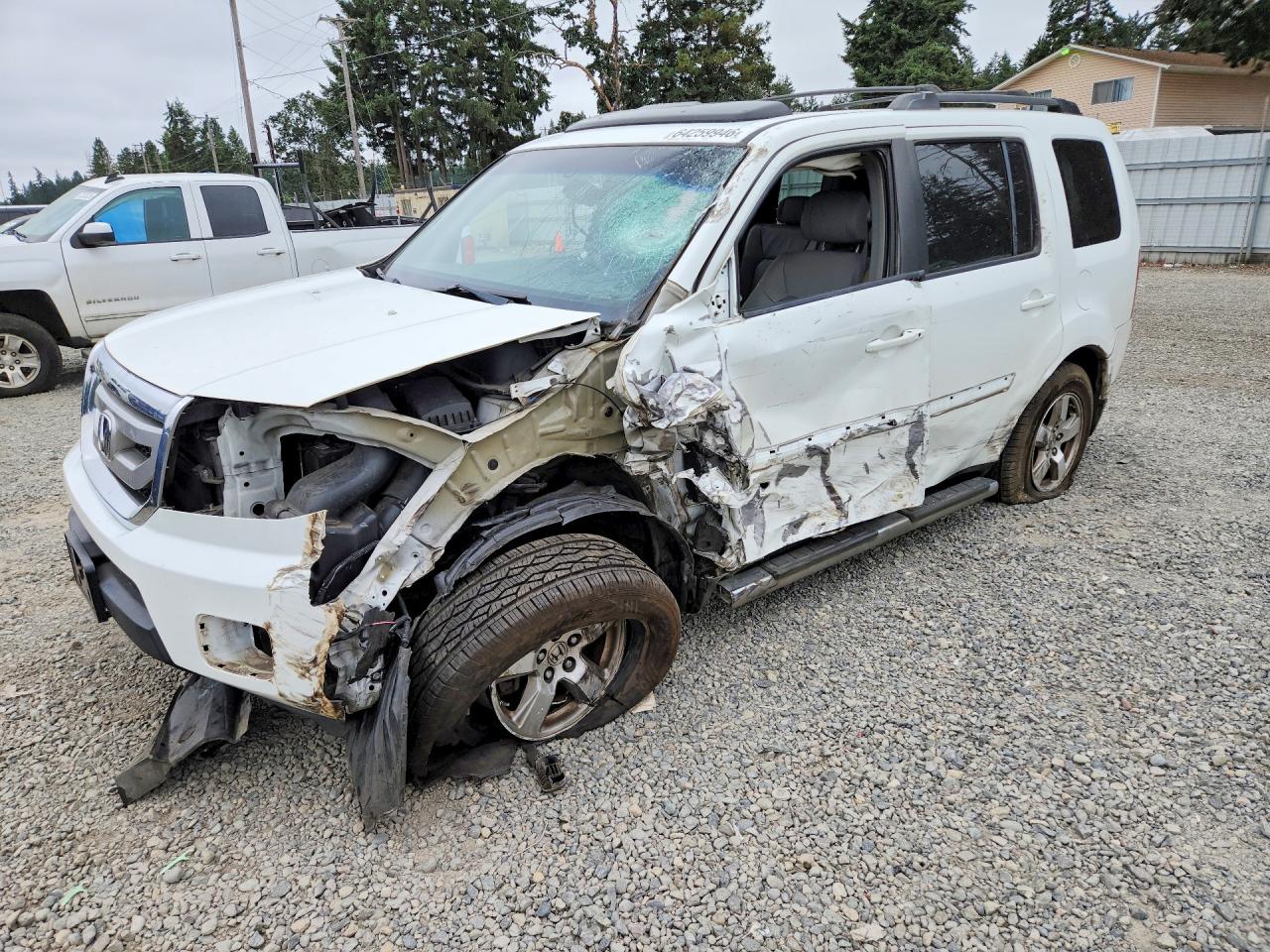 2009 Honda Pilot Exl Белый vin: 5FNYF48699B052419