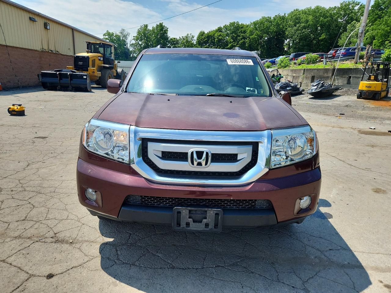 2009 Honda Pilot Touring Burgundy vin: 5FNYF48809B018290