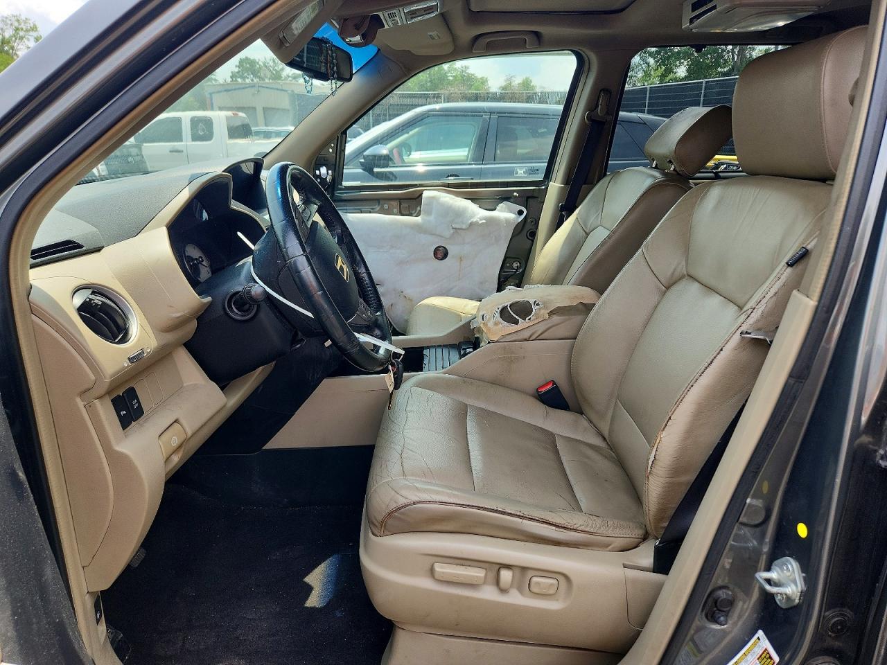 2009 Honda Pilot Touring Серый vin: 5FNYF48809B046994