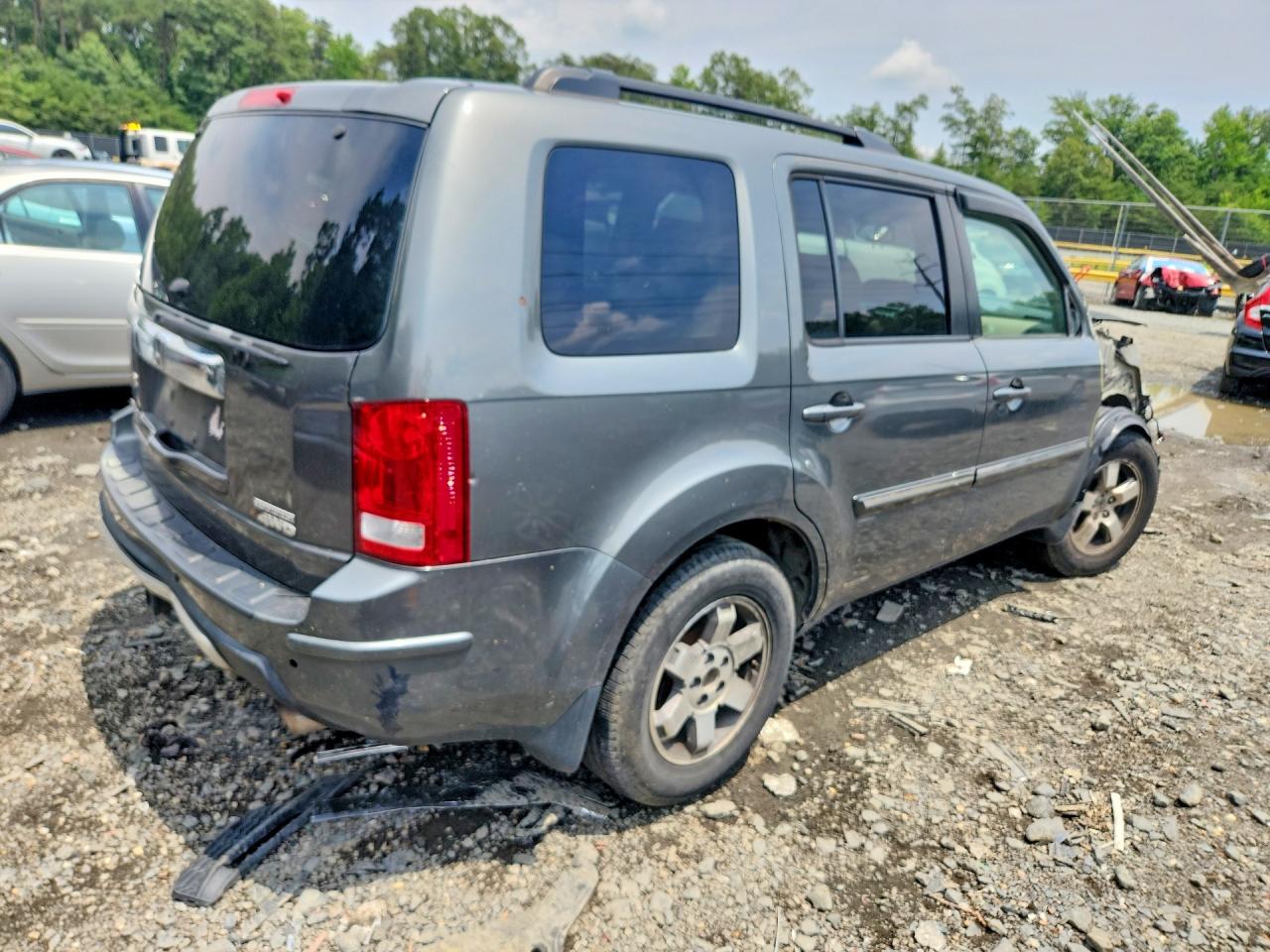 2009 Honda Pilot Touring Серый vin: 5FNYF48809B046994