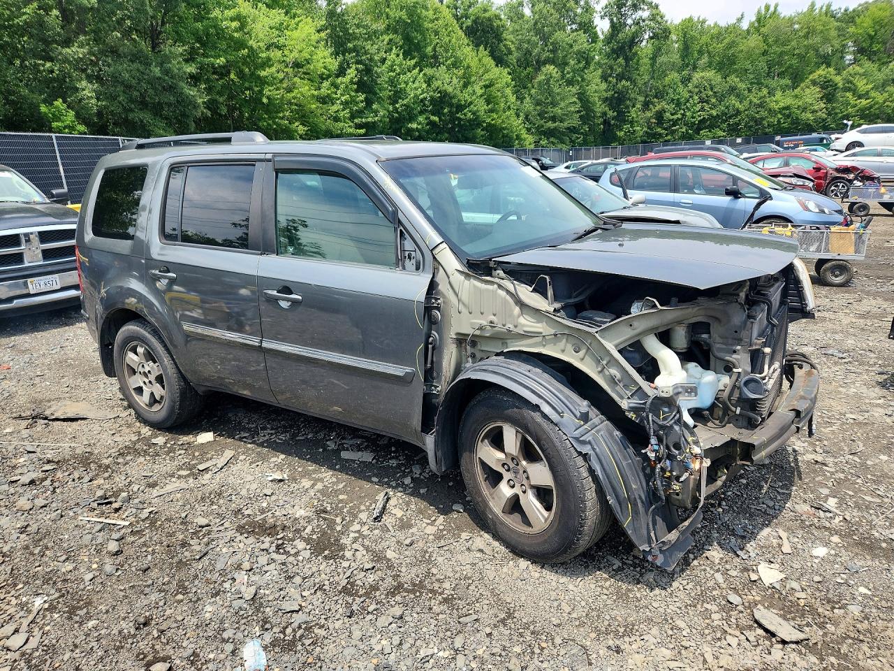 2009 Honda Pilot Touring Серый vin: 5FNYF48809B046994
