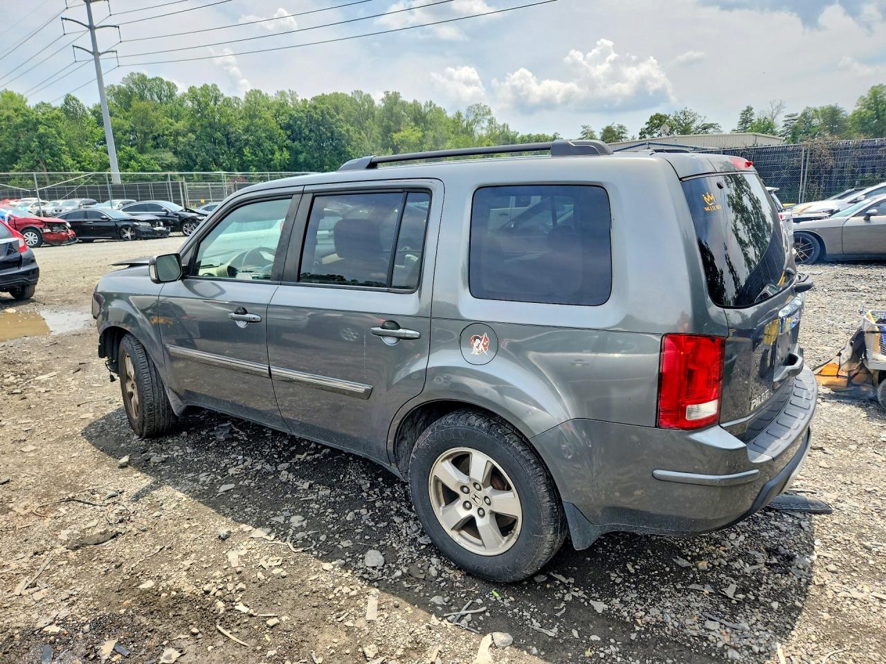 2009 Honda Pilot Touring Серый vin: 5FNYF48809B046994
