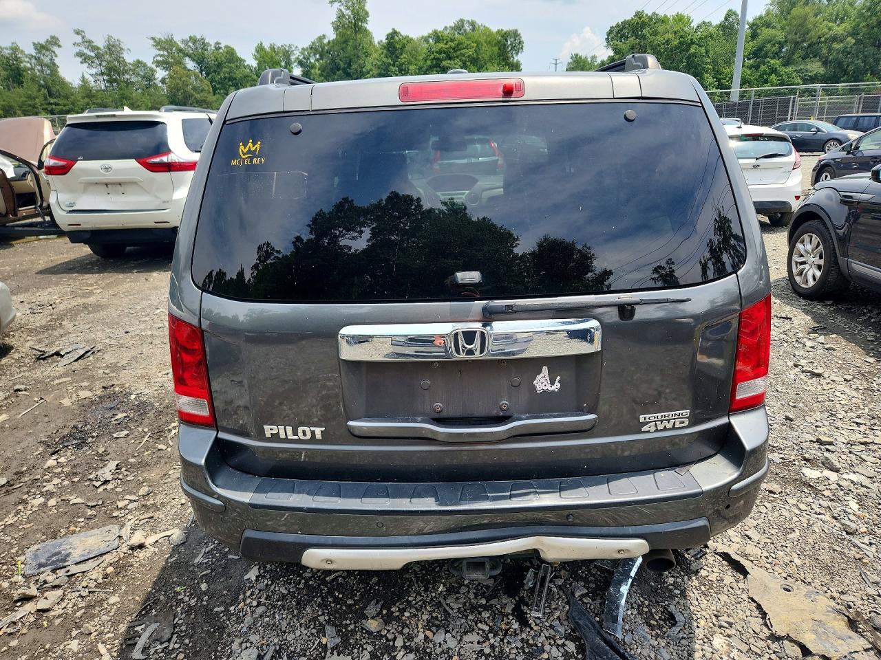 2009 Honda Pilot Touring Серый vin: 5FNYF48809B046994