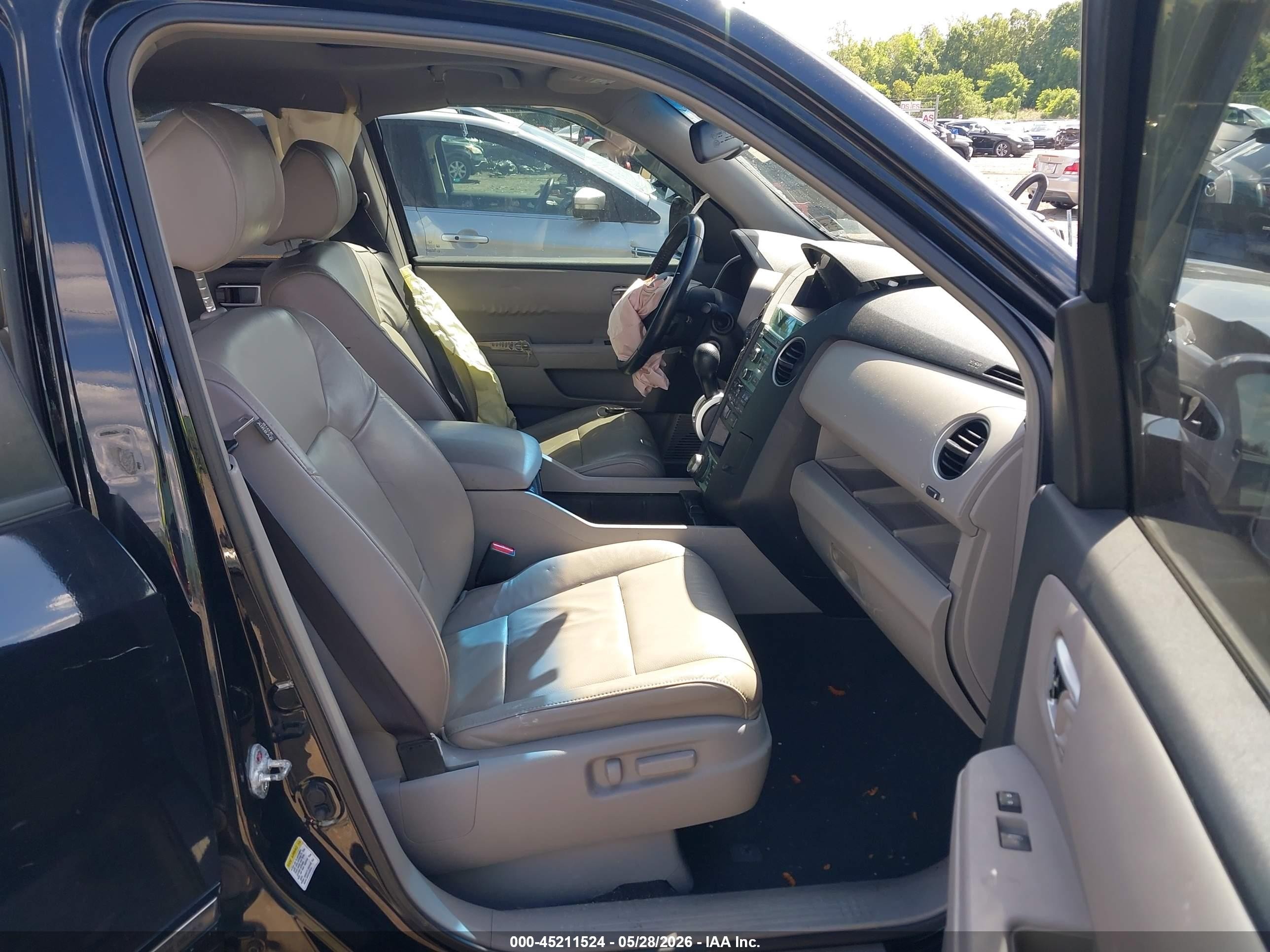 2009 Honda Pilot Touring Черный vin: 5FNYF48829B016038