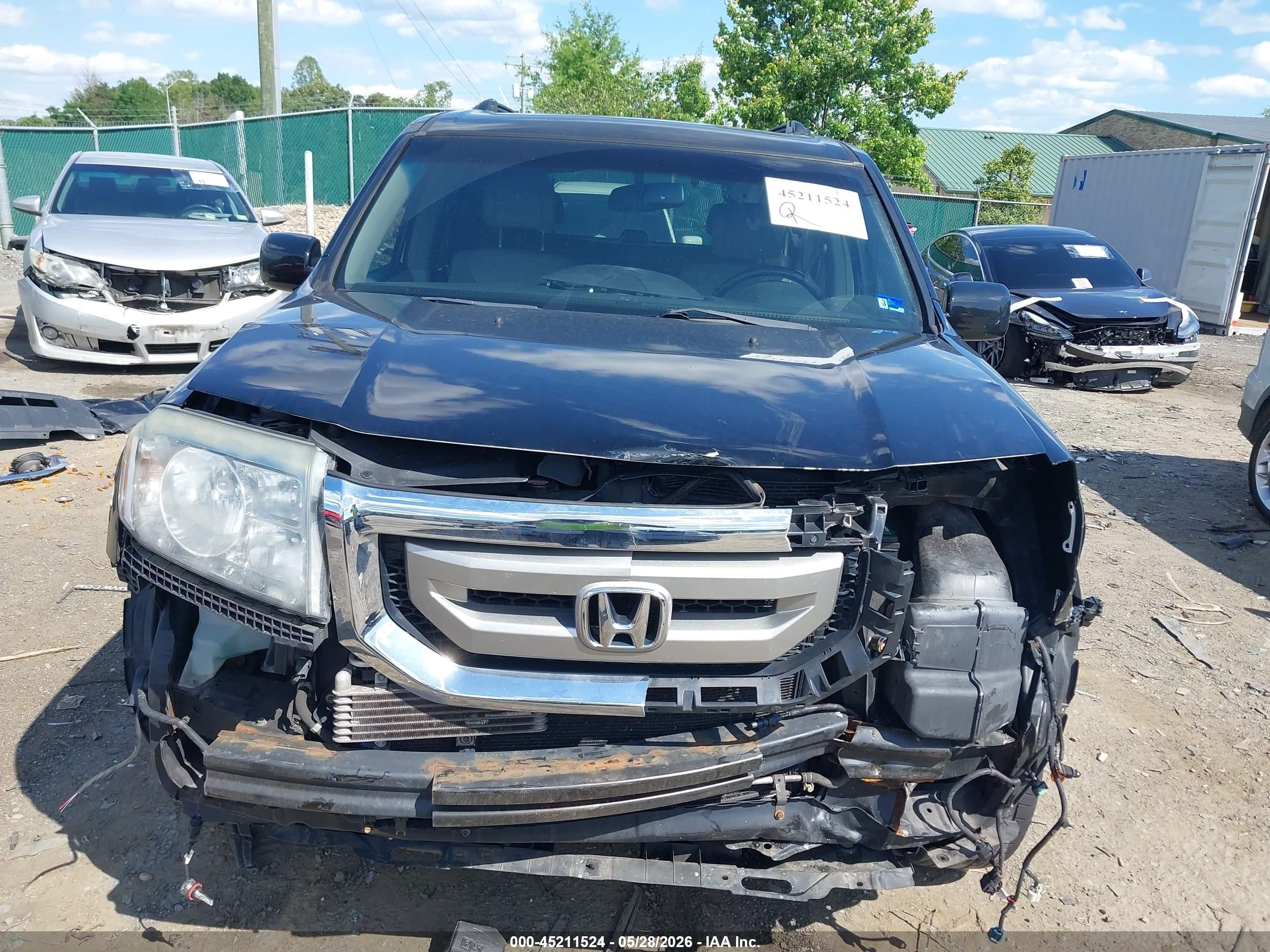 2009 Honda Pilot Touring Черный vin: 5FNYF48829B016038