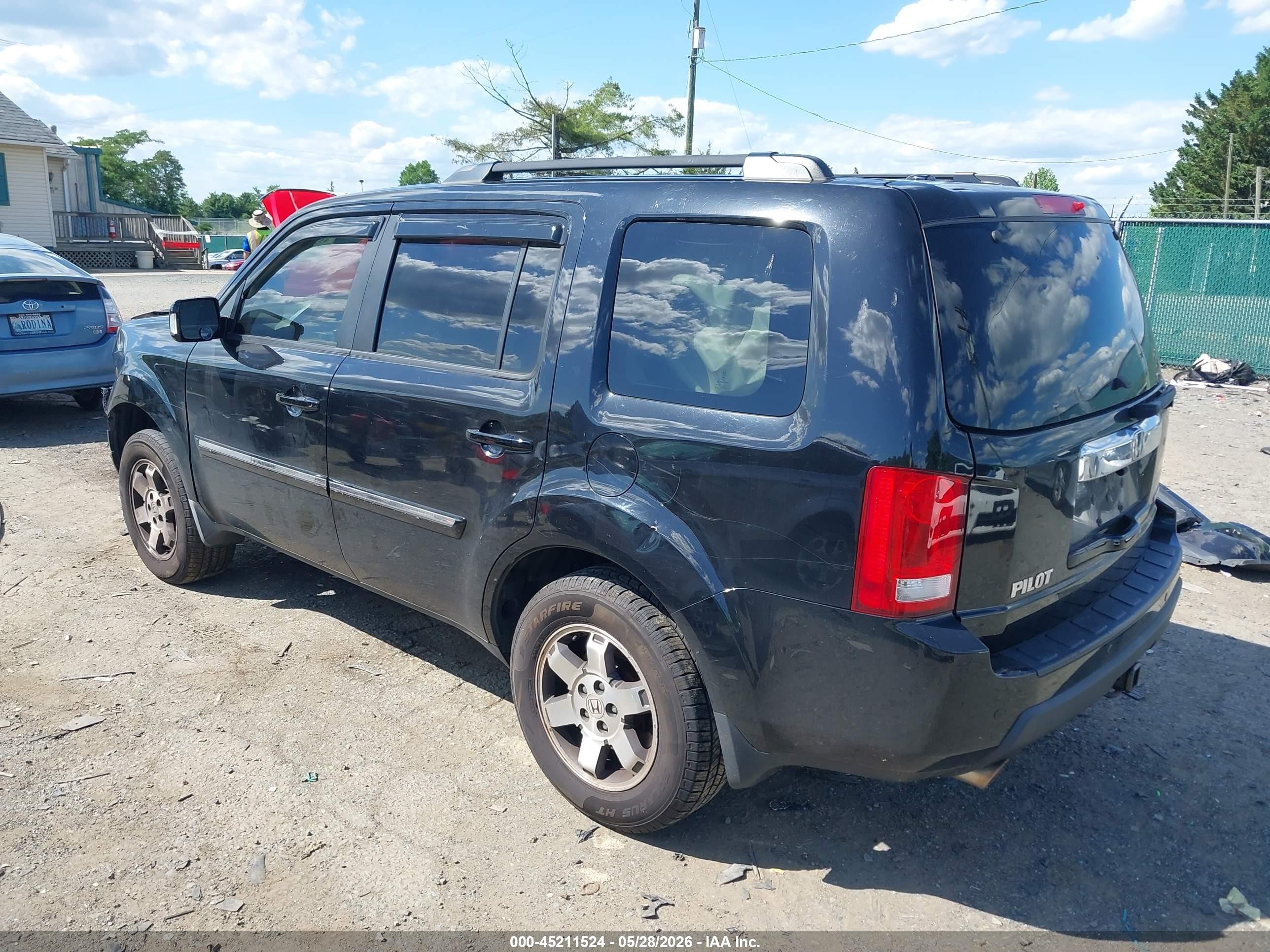 2009 Honda Pilot Touring Черный vin: 5FNYF48829B016038