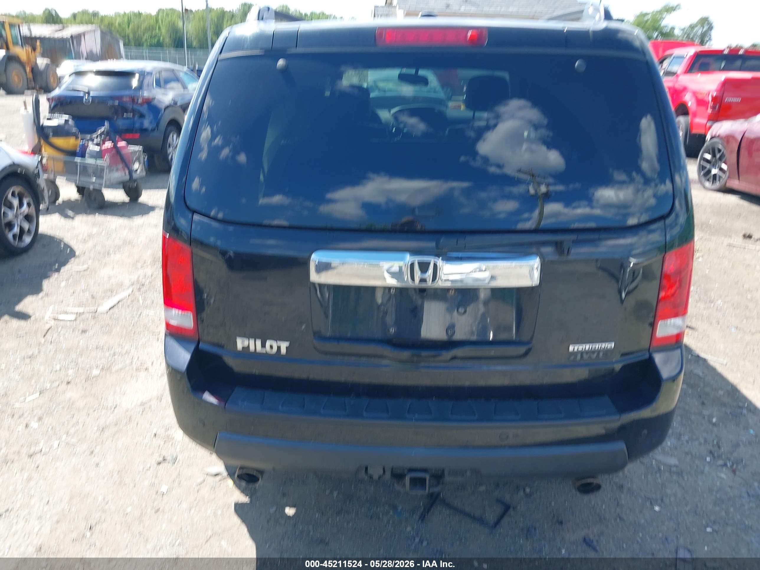2009 Honda Pilot Touring Черный vin: 5FNYF48829B016038