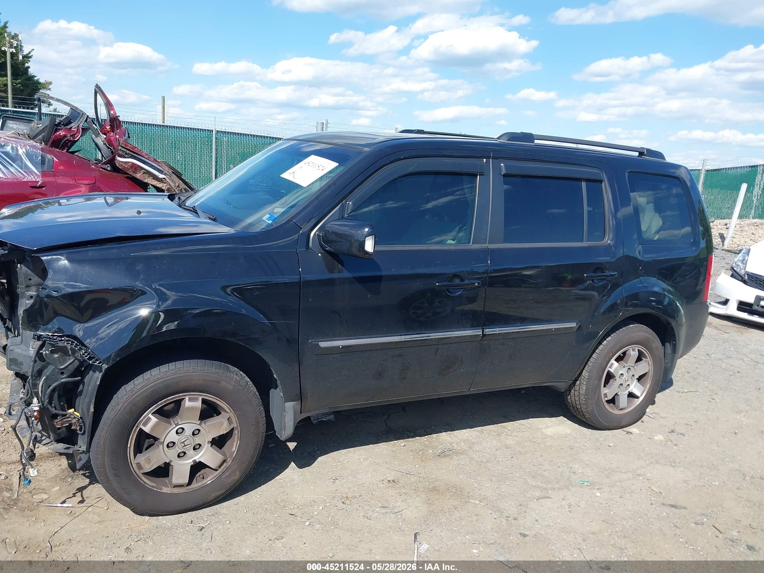 2009 Honda Pilot Touring Черный vin: 5FNYF48829B016038