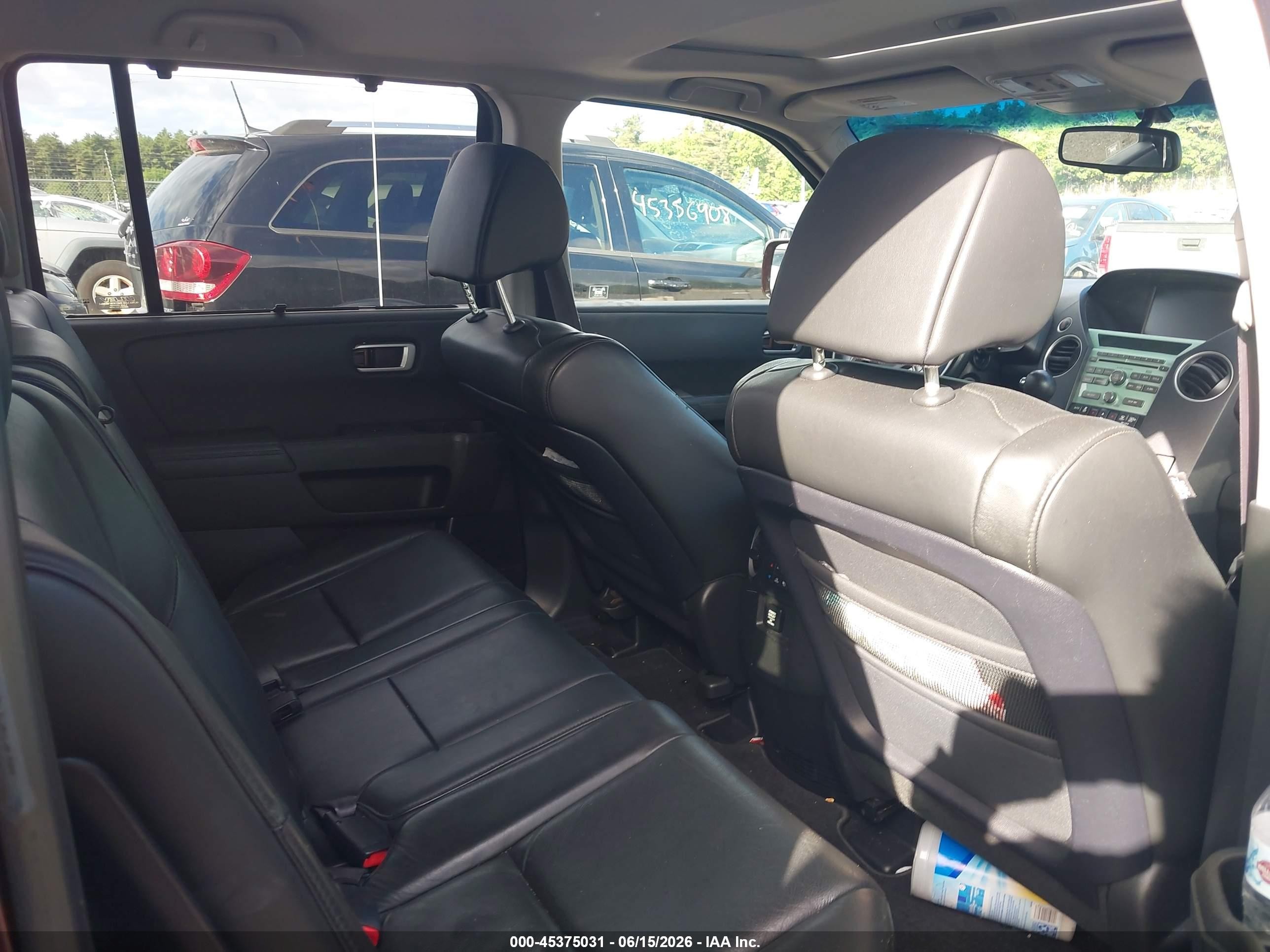 2009 Honda Pilot Touring Maroon vin: 5FNYF48869B010775