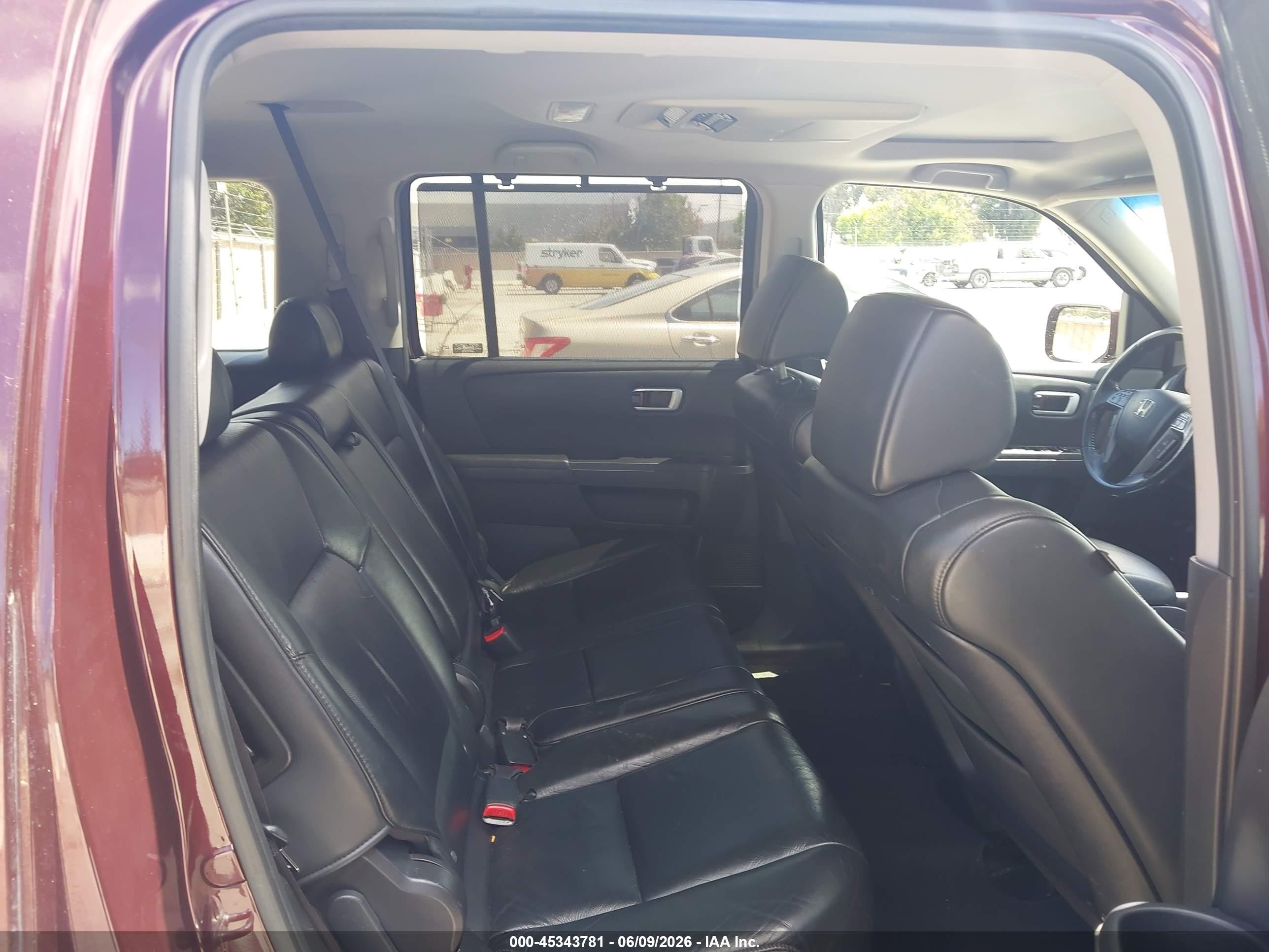 2009 Honda Pilot Touring Бордовый vin: 5FNYF48909B016936