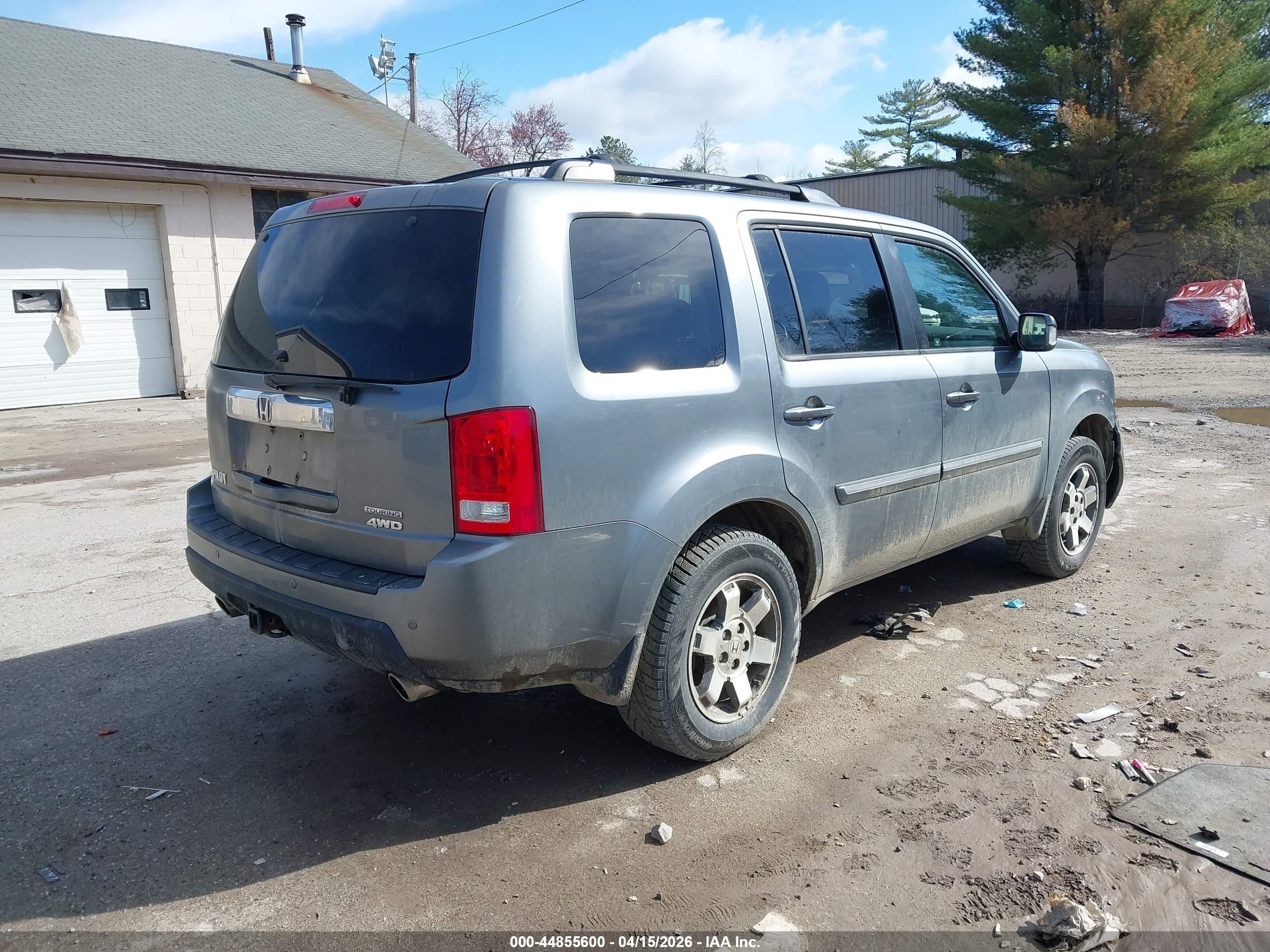 2009 Honda Pilot Touring Gray vin: 5FNYF48909B041075