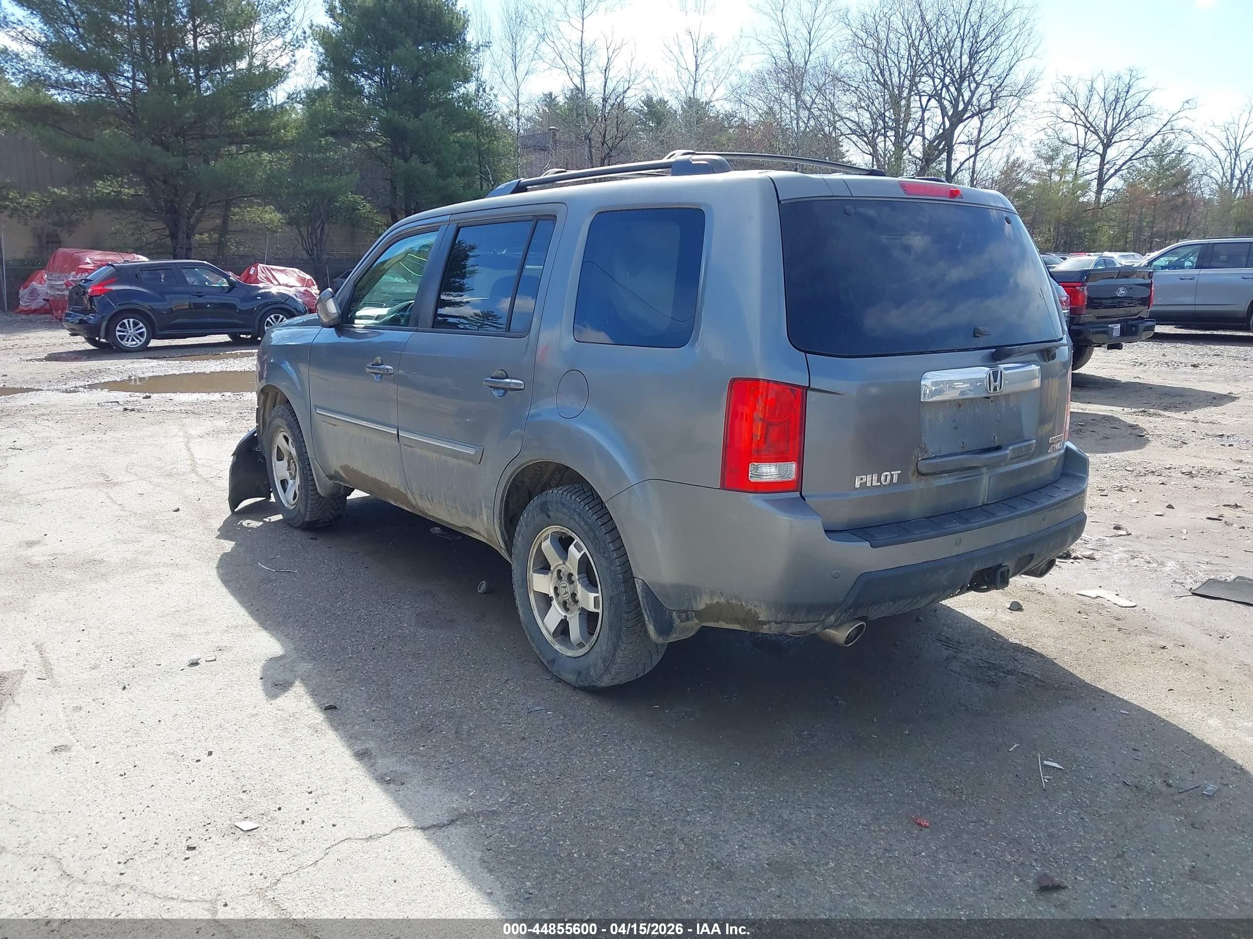2009 Honda Pilot Touring Gray vin: 5FNYF48909B041075