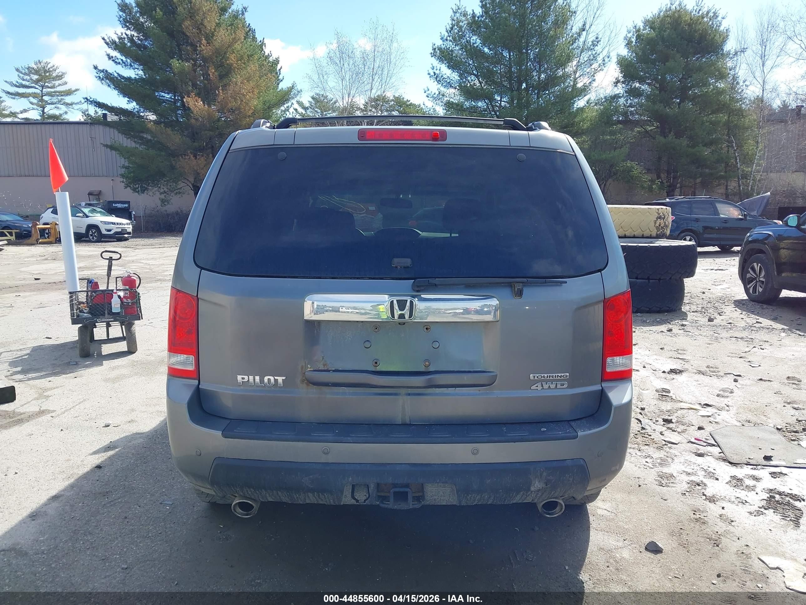2009 Honda Pilot Touring Gray vin: 5FNYF48909B041075