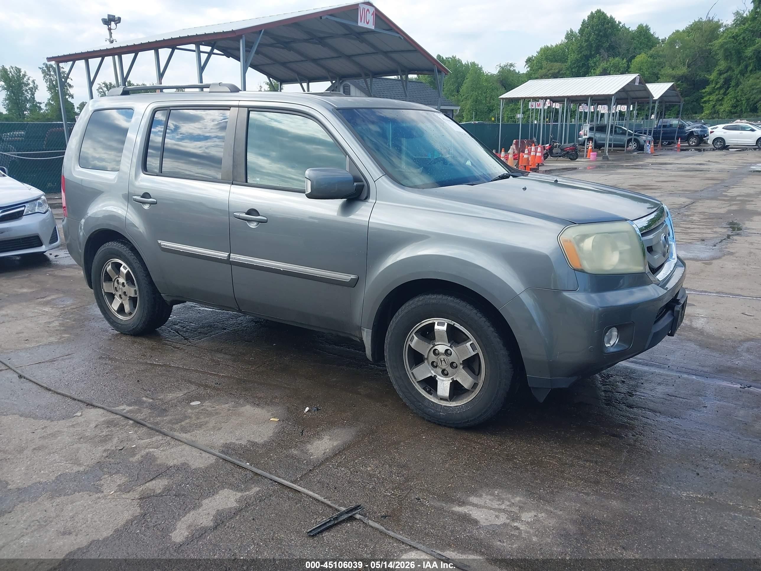 2009 Honda Pilot Touring Серый vin: 5FNYF48919B010174