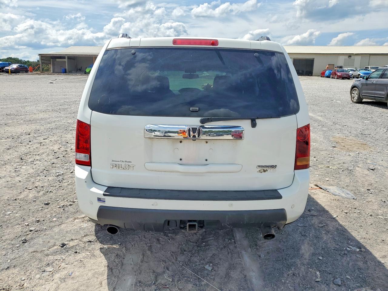 2009 Honda Pilot White vin: 5FNYF48919B029422