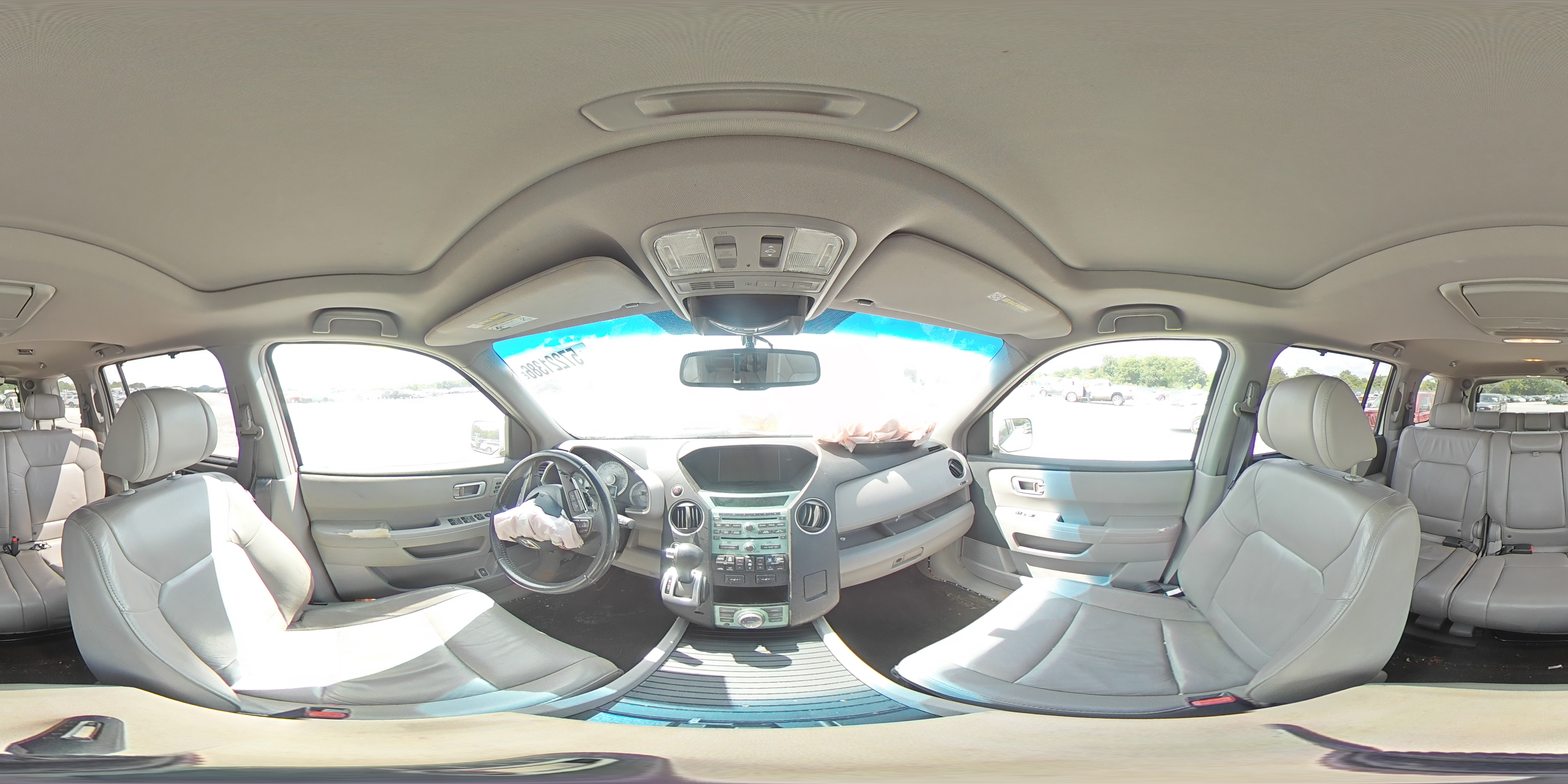 2009 Honda Pilot White vin: 5FNYF48919B029422