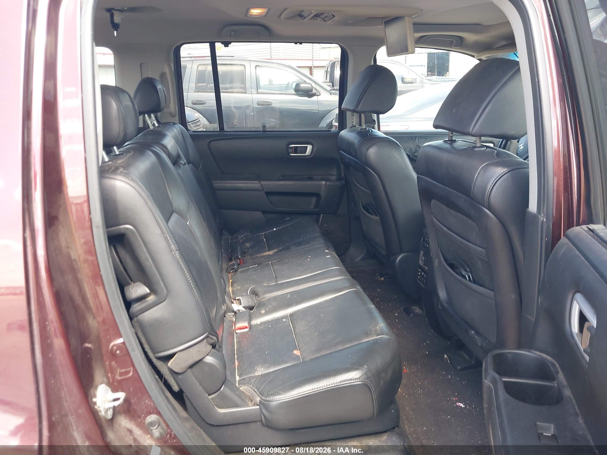 2009 Honda Pilot Touring Темно-бордовый vin: 5FNYF48919B053722