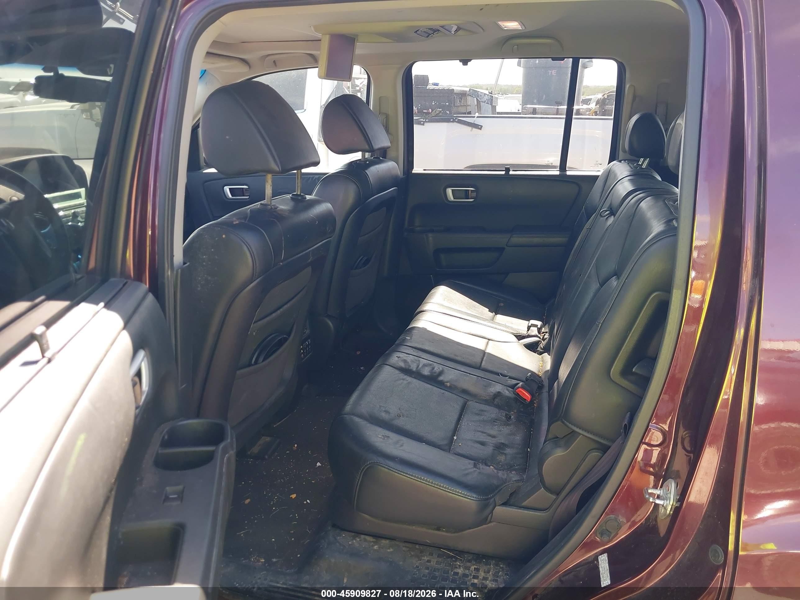 2009 Honda Pilot Touring Темно-бордовый vin: 5FNYF48919B053722