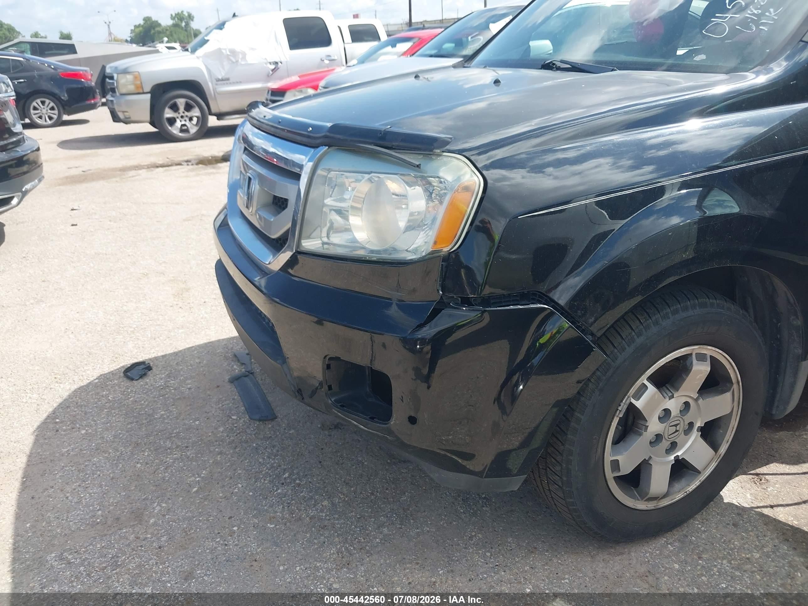 2009 Honda Pilot Touring Black vin: 5FNYF48939B045766