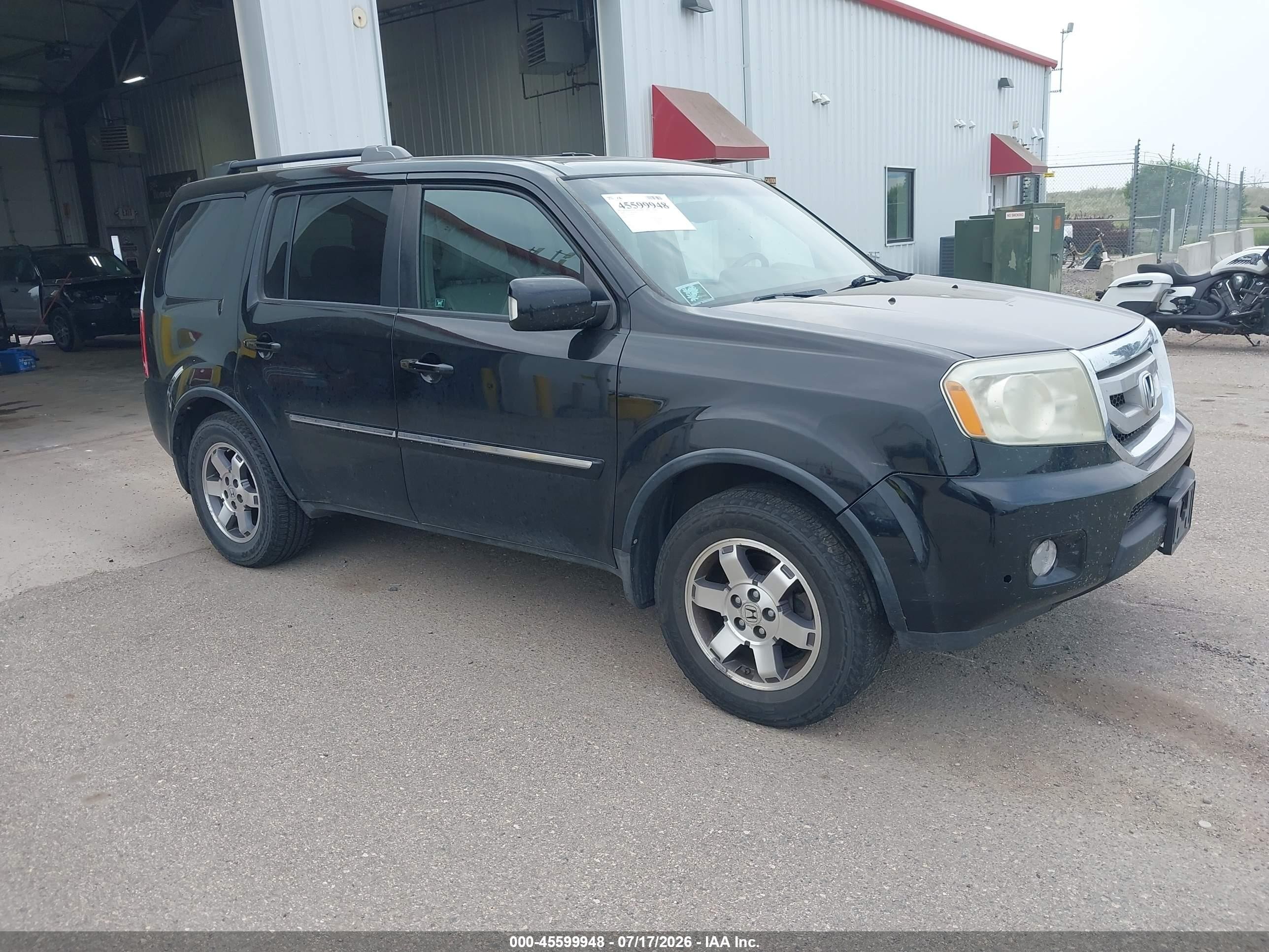 2009 Honda Pilot Touring Black vin: 5FNYF48949B026319