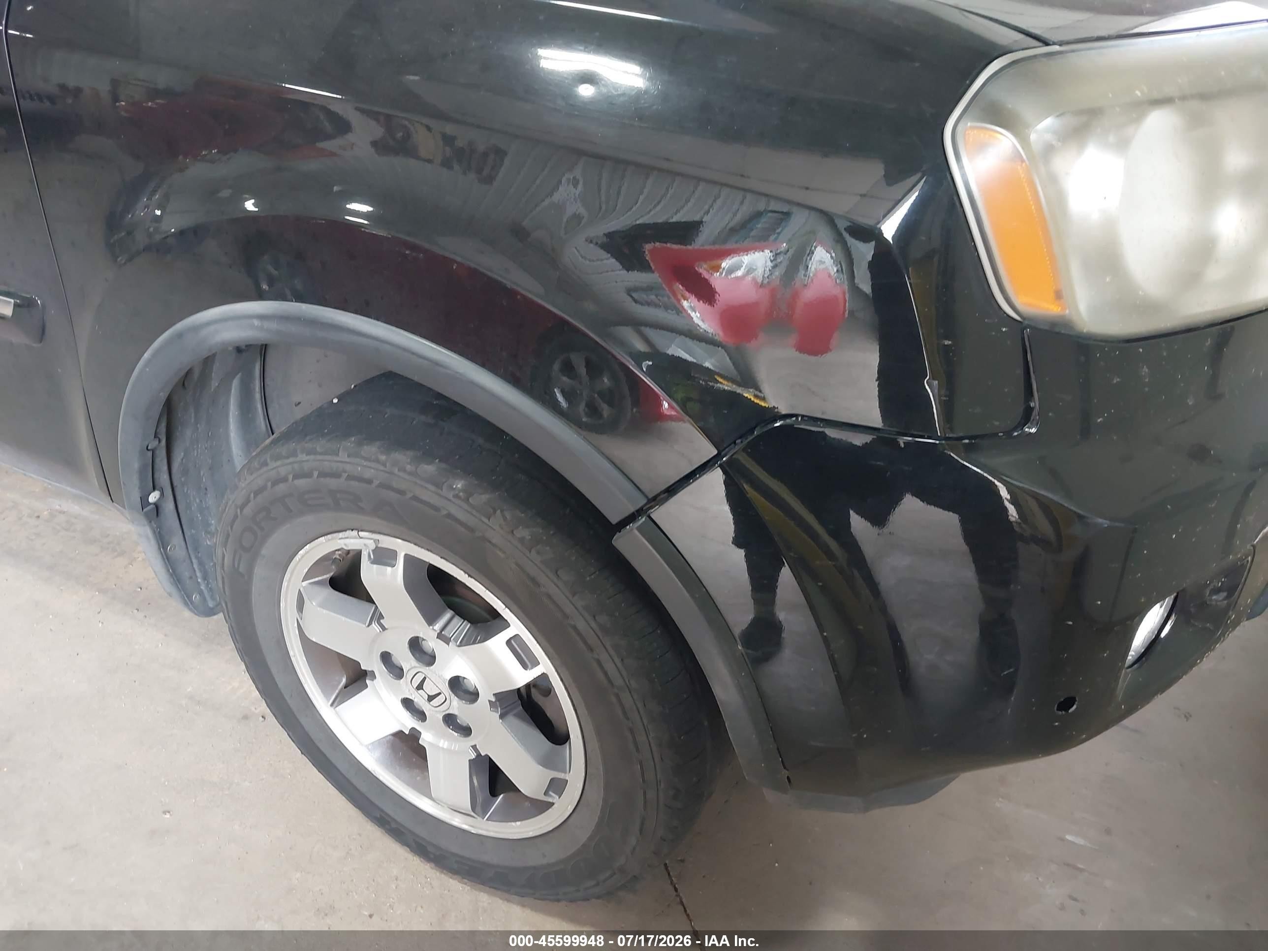 2009 Honda Pilot Touring Black vin: 5FNYF48949B026319