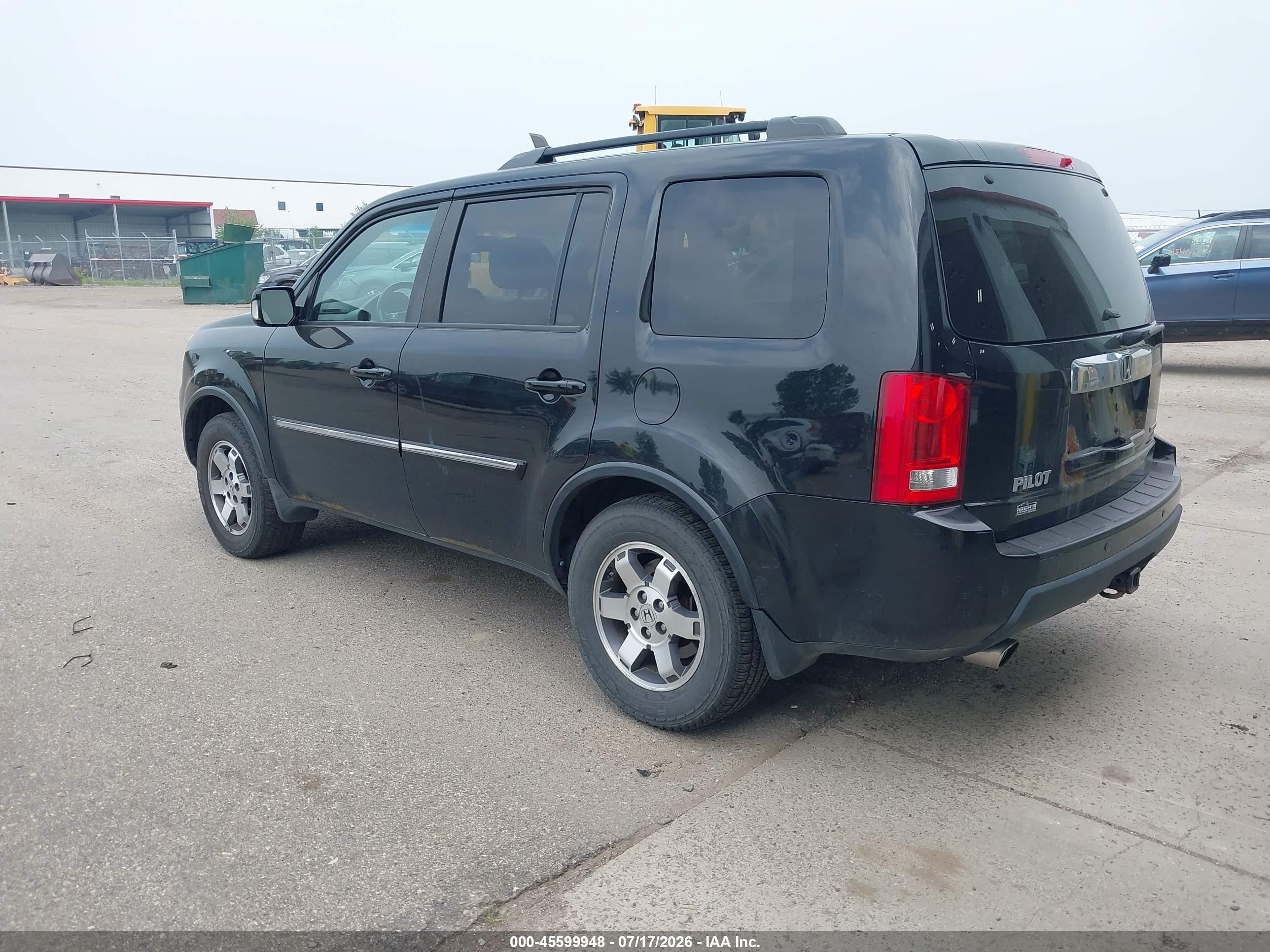 2009 Honda Pilot Touring Black vin: 5FNYF48949B026319