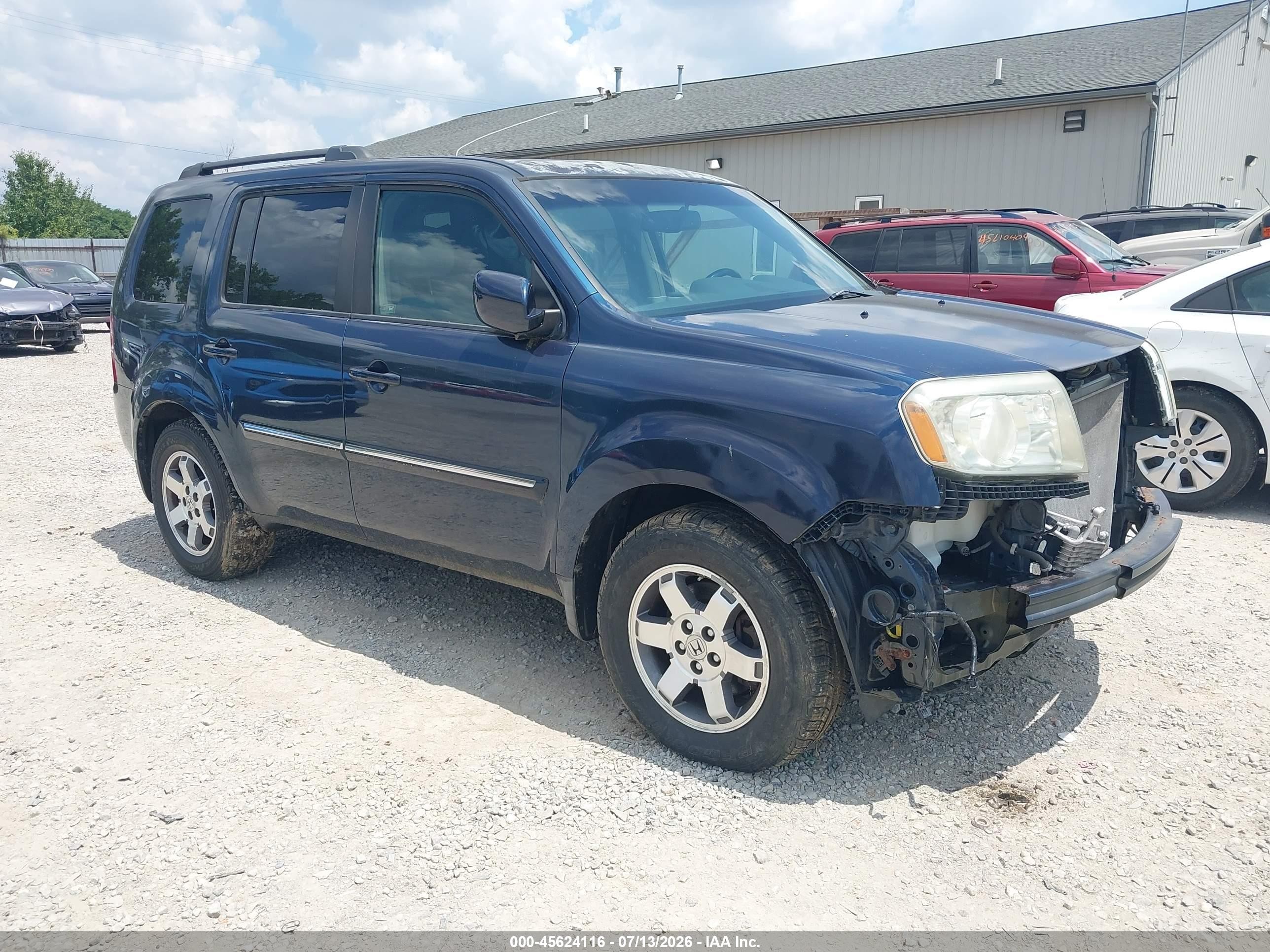 2009 Honda Pilot Touring Blue vin: 5FNYF48949B047610